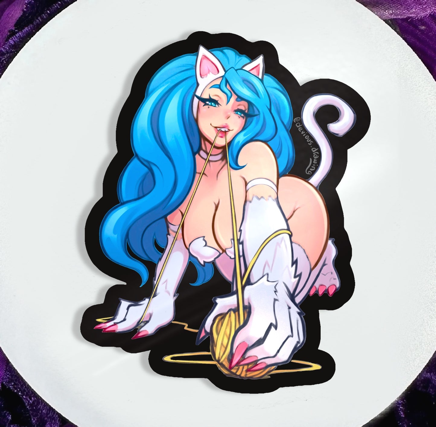 Kitty Playtime Sticker