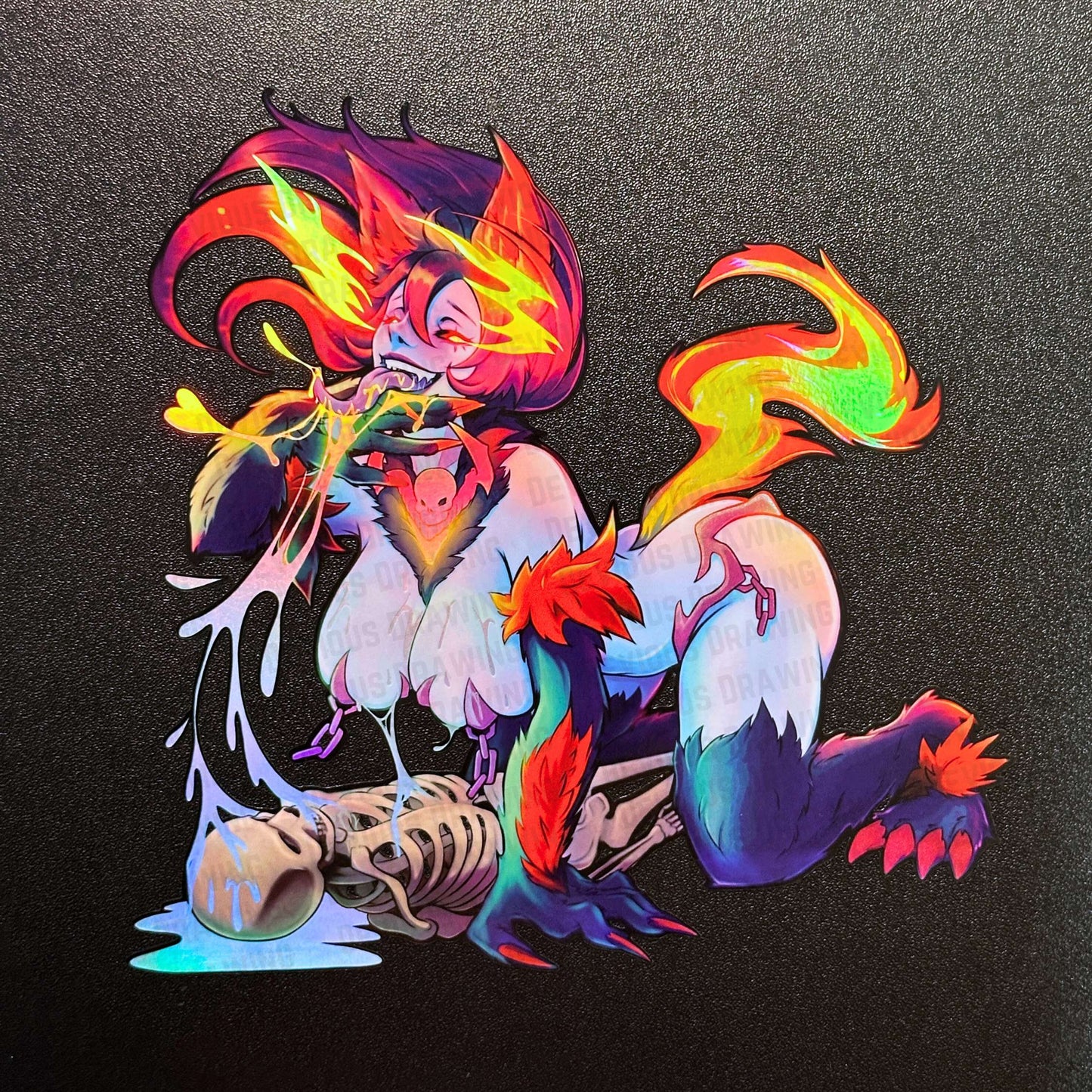 Sloppy Hound 6.5’’ Car Sticker Holographic