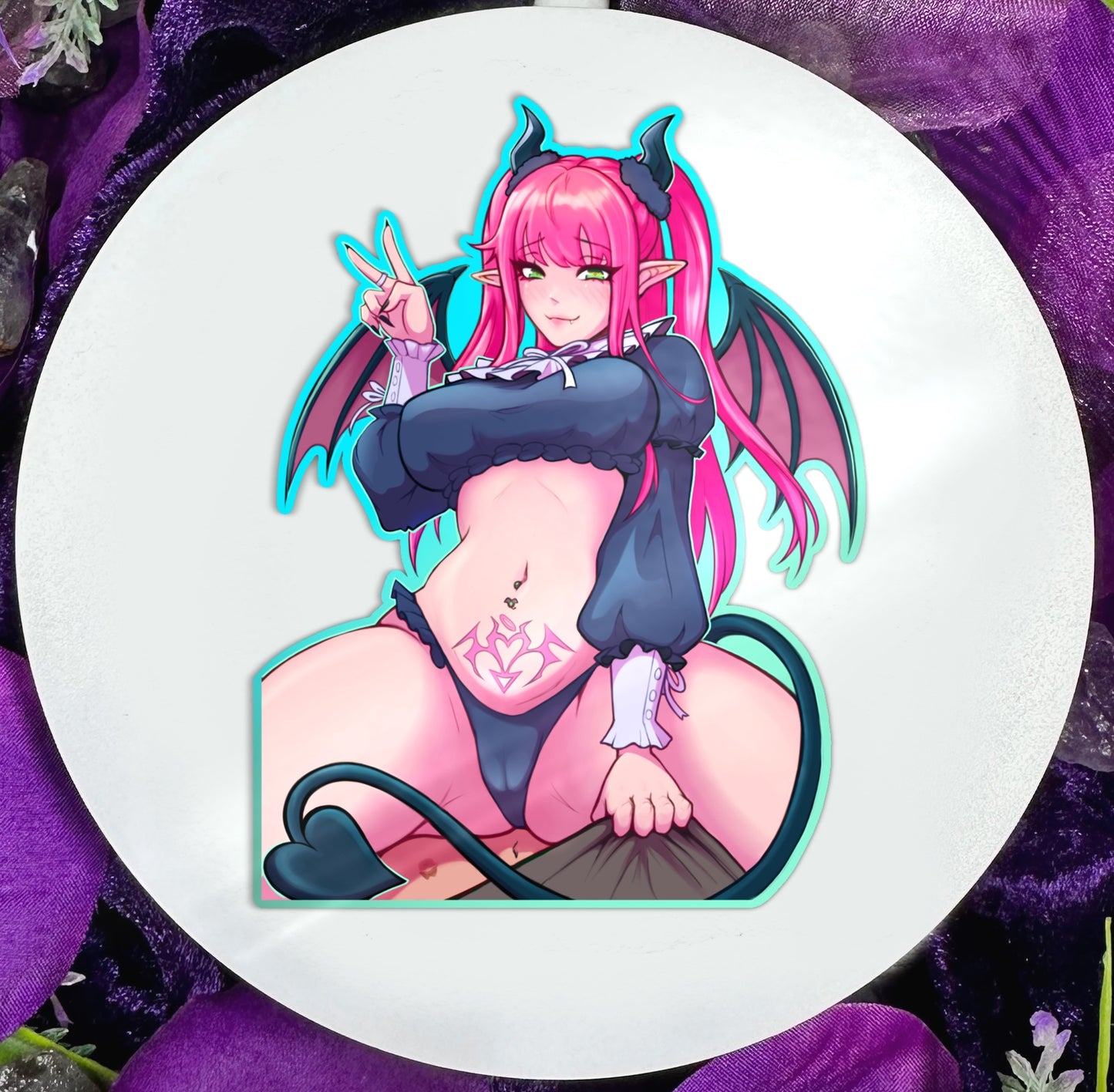 Straddling Seduction Vinyl Sticker