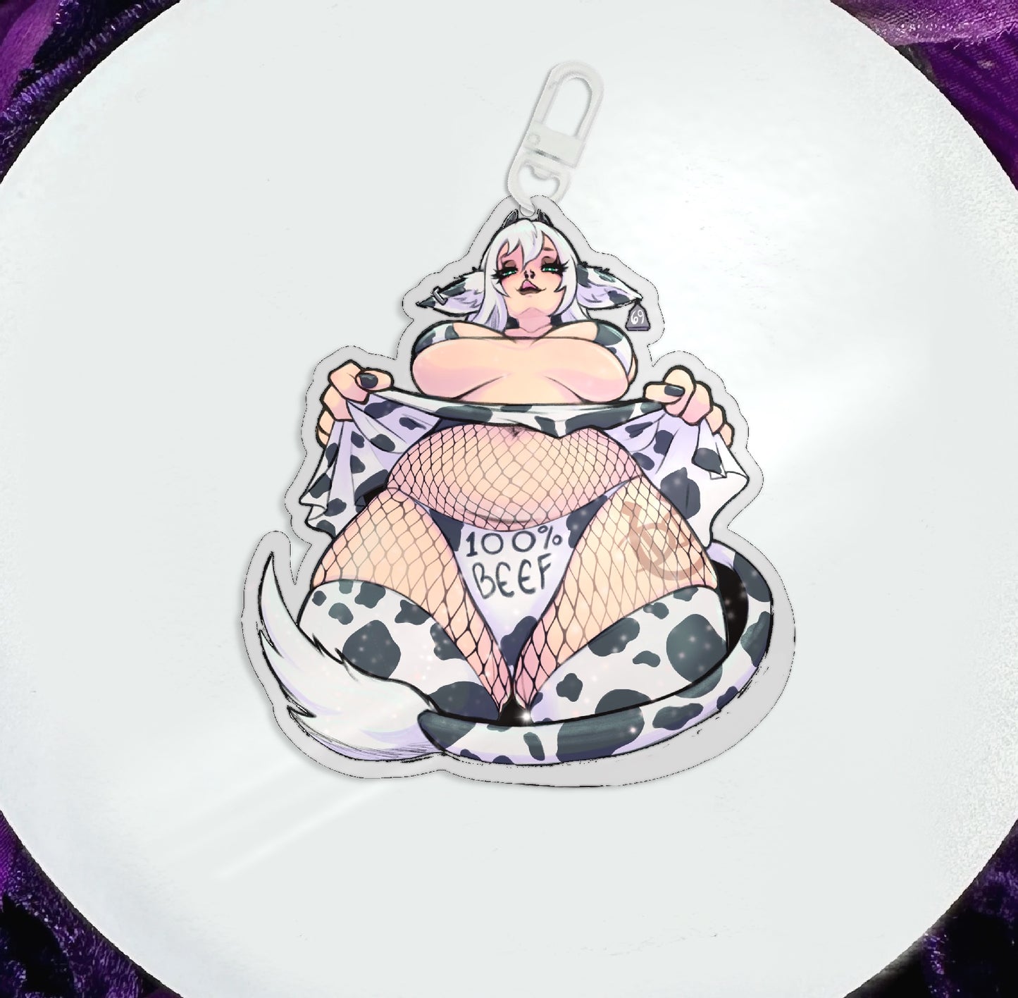 100% Beef Acrylic Charm (Pre-Sale)
