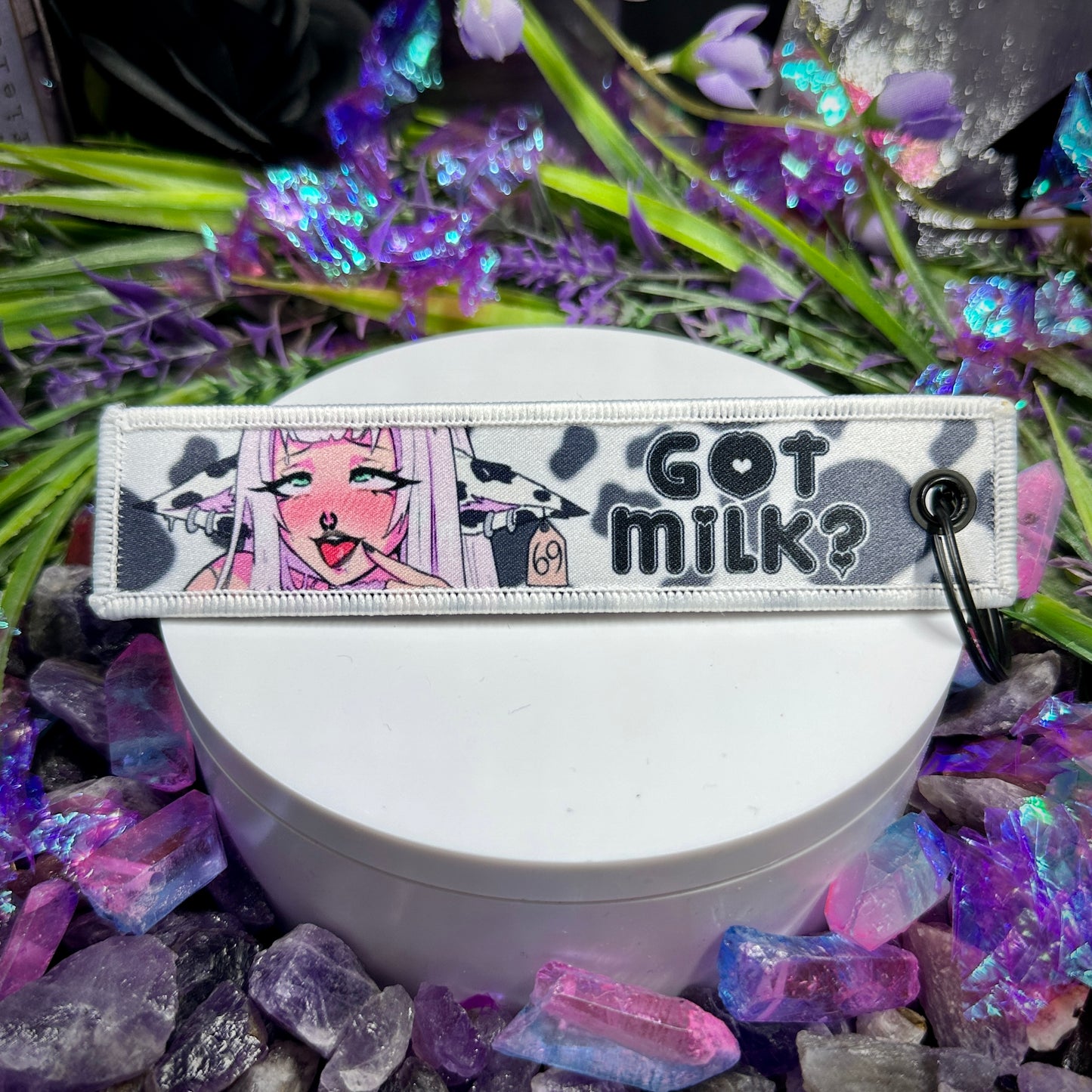 Mommy Milkers Fabric Keychain
