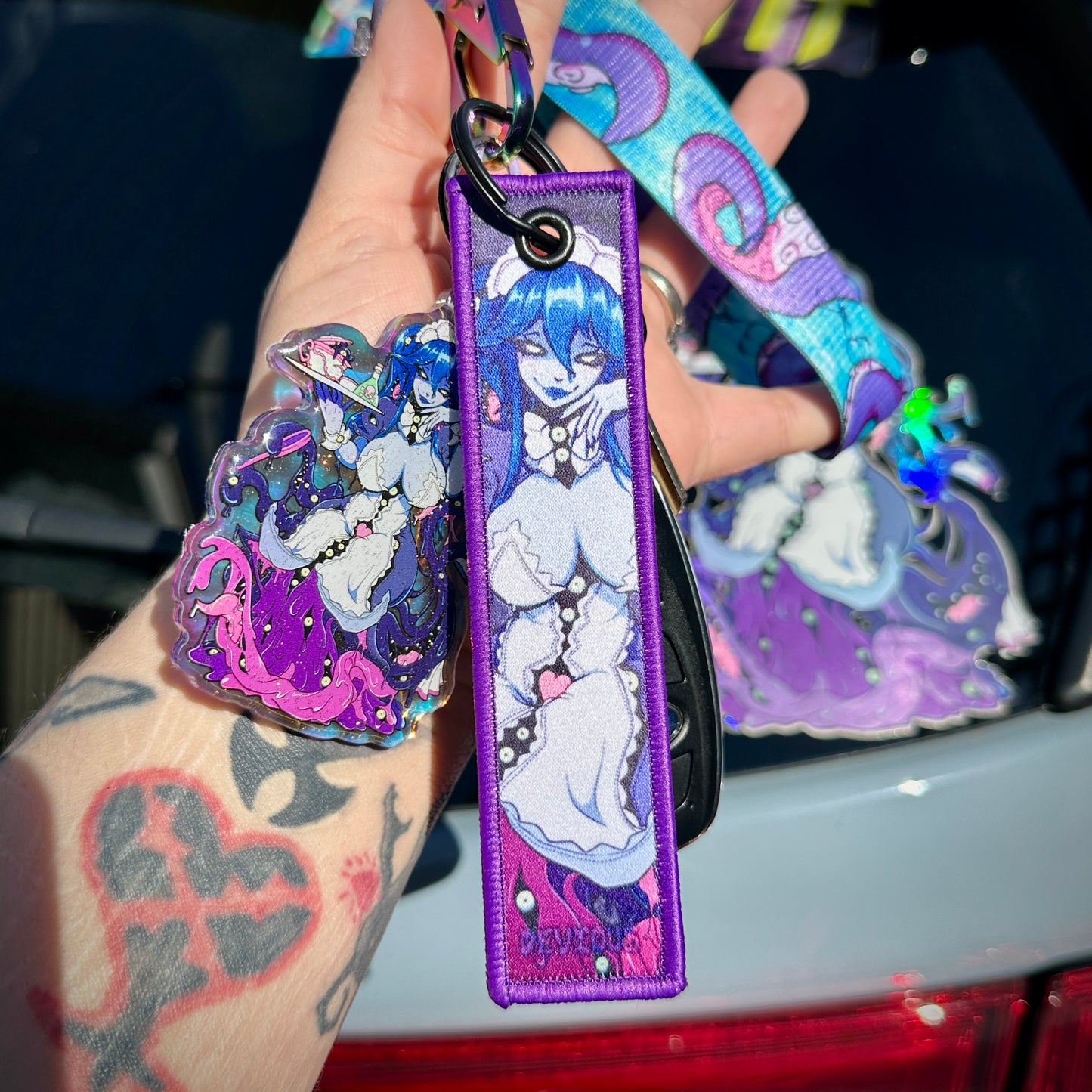 Tentacle Tease Fabric Keychain