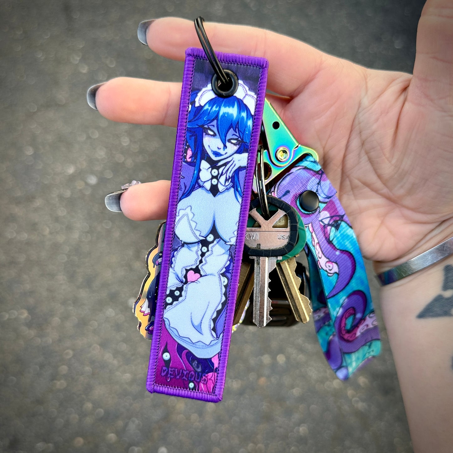 Tentacle Tease Fabric Keychain
