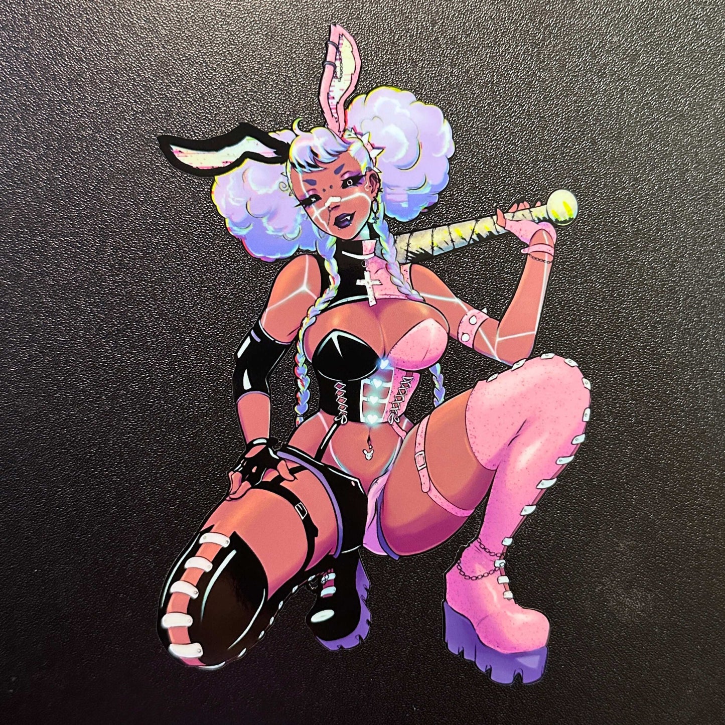 Cyber Buns 6’’ Car Sticker