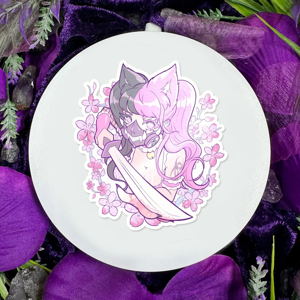 Sakura Samurai Vinyl Sticker