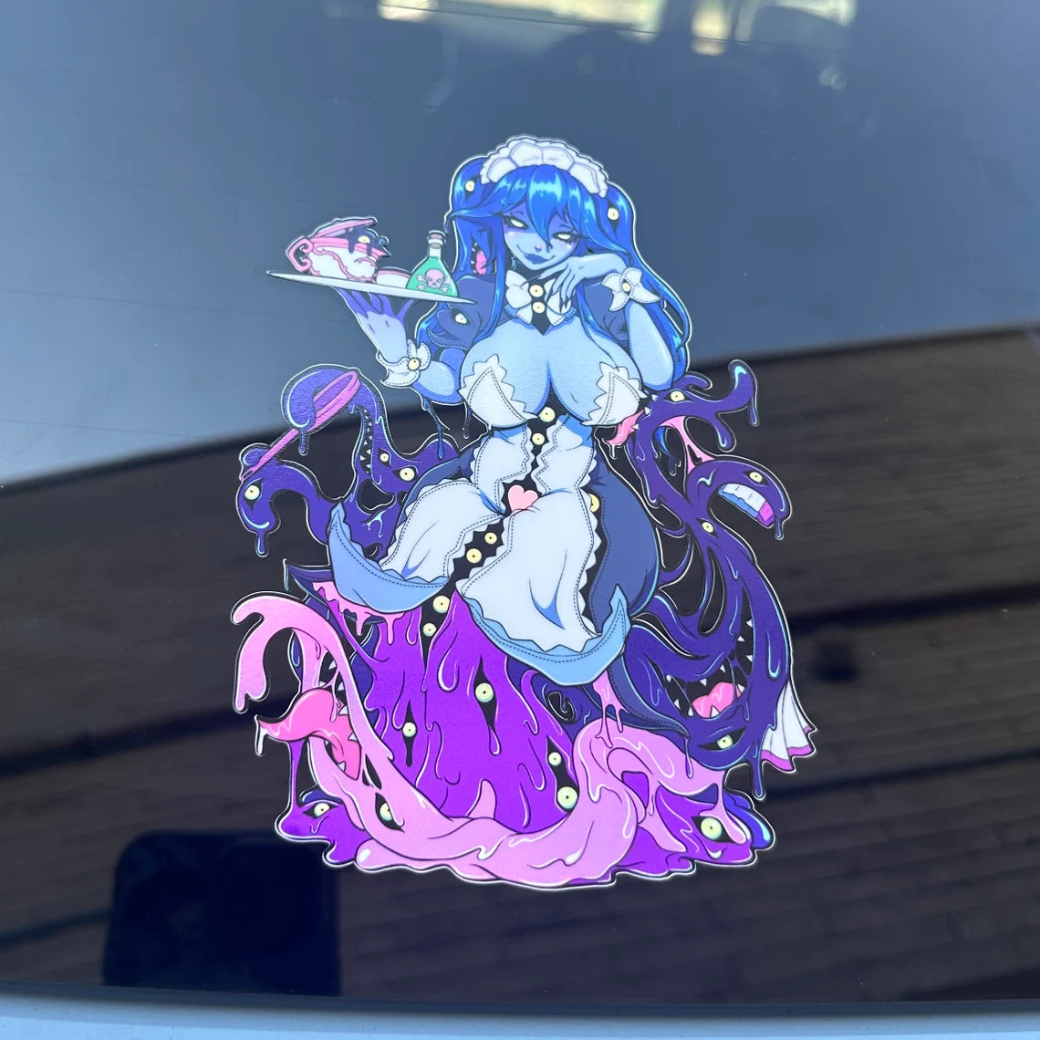 Tentacle Tease Holo 6.5’’ Holographic Car Sticker