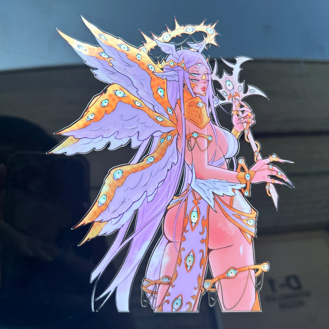 Eyes Above Holographic 6.5’’ Car Sticker