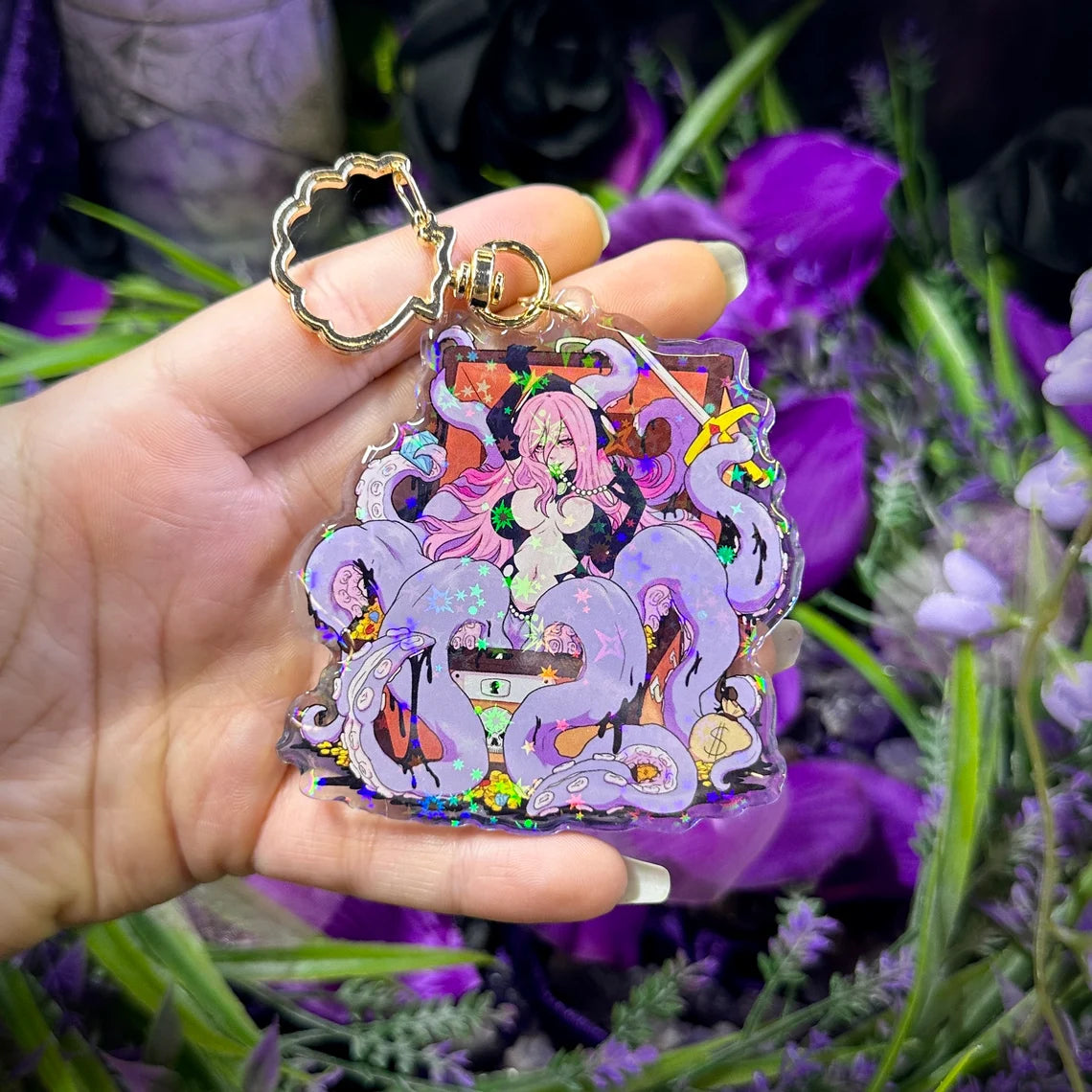 Chesty Treasure Holographic Charm