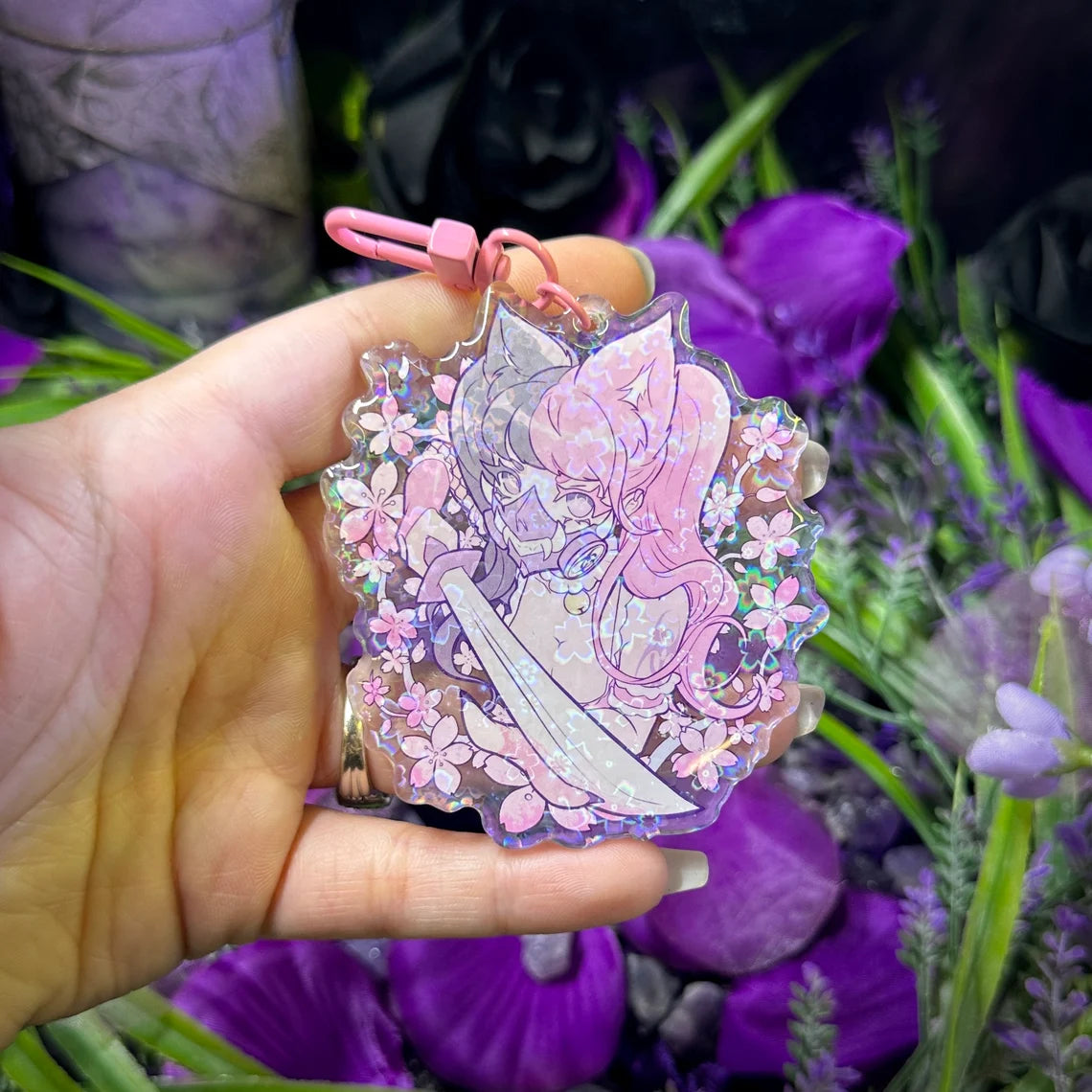 Sakura Samurai Holographic Charm