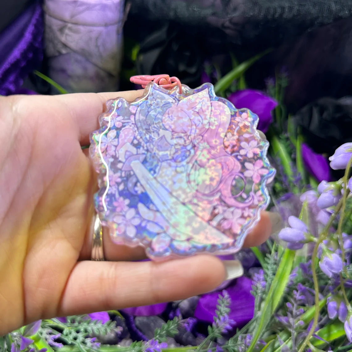 Sakura Samurai Holographic Charm