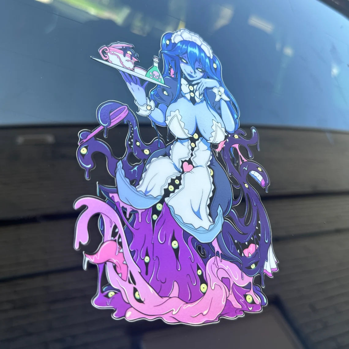 Tentacle Tease Holo 6.5’’ Holographic Car Sticker