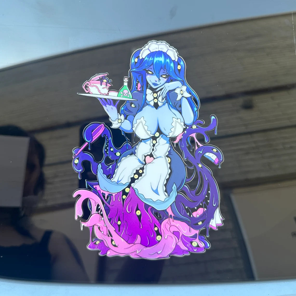 Tentacle Tease Holo 6.5’’ Holographic Car Sticker
