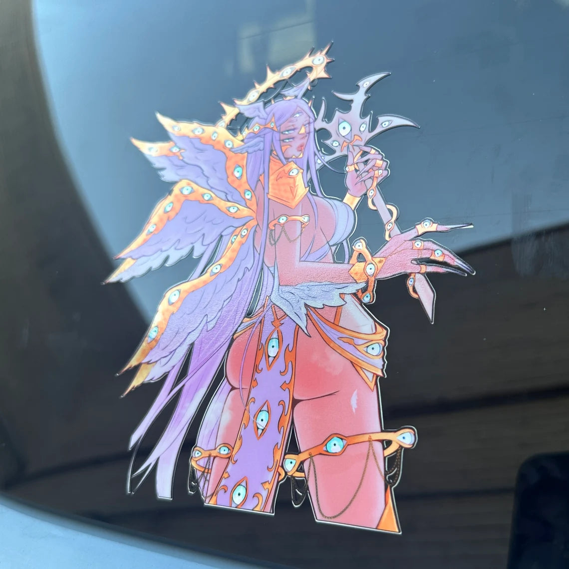 Eyes Above Holographic 6.5’’ Car Sticker