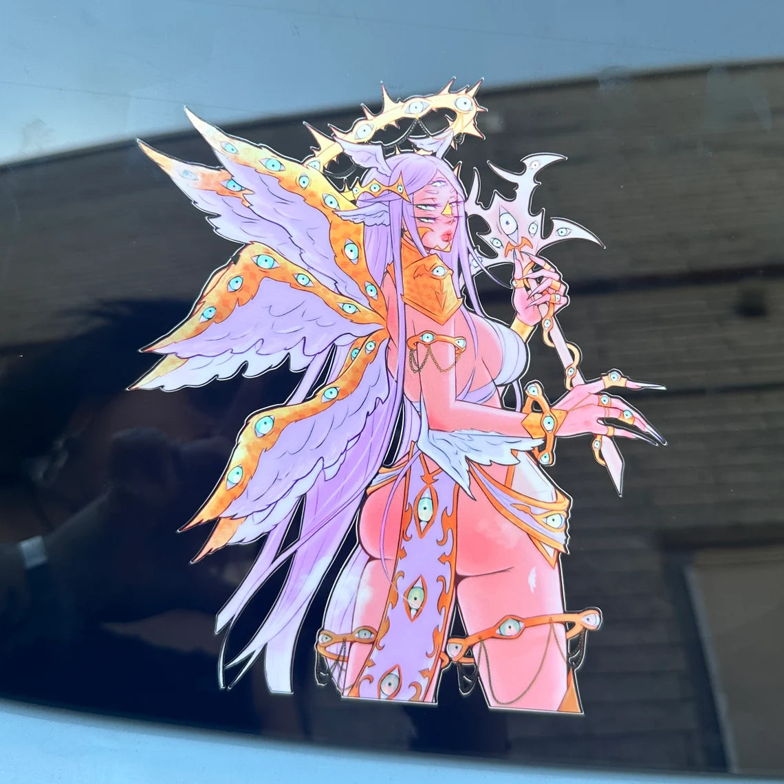 Eyes Above Holographic 6.5’’ Car Sticker