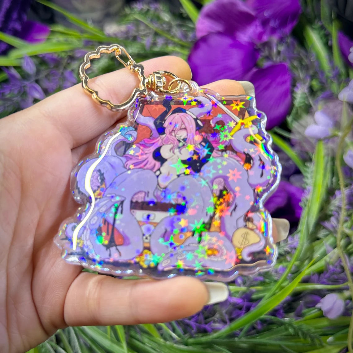 Chesty Treasure Holographic Charm