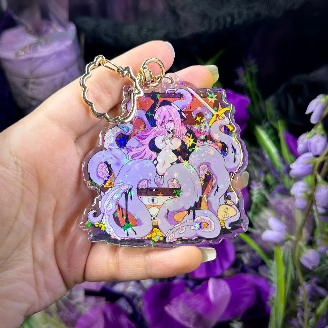 Chesty Treasure Holographic Charm
