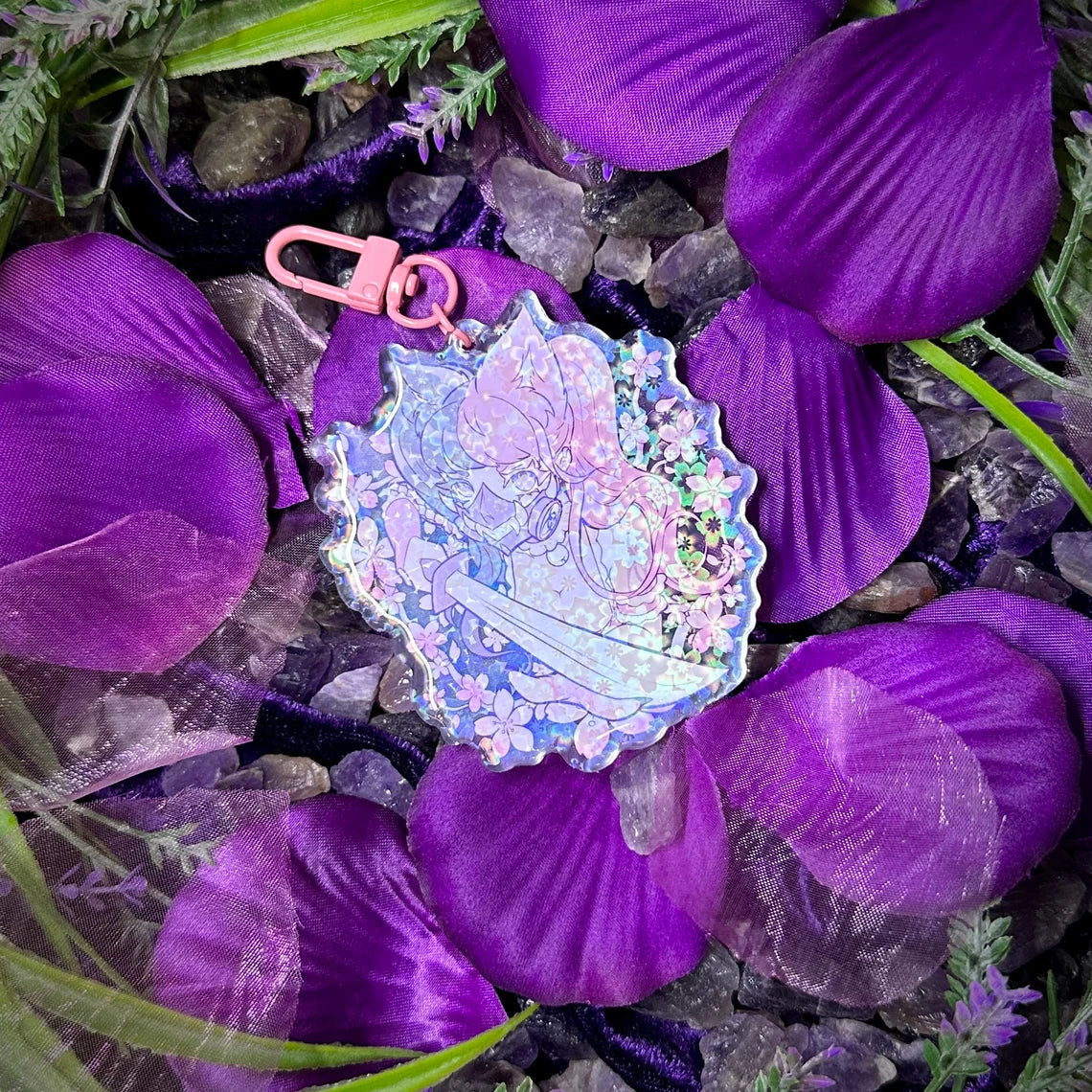 Sakura Samurai Holographic Charm