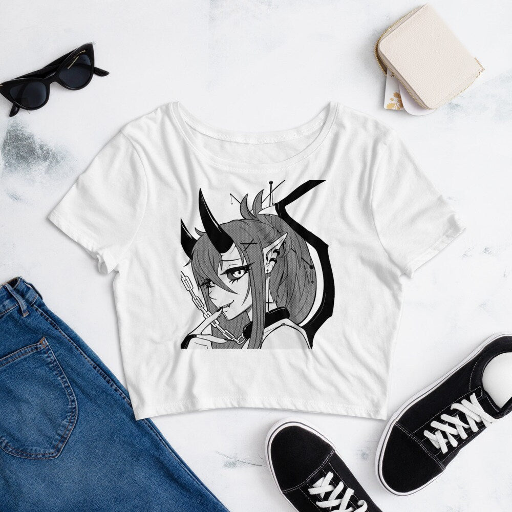 Devious Drawing Crop Top
