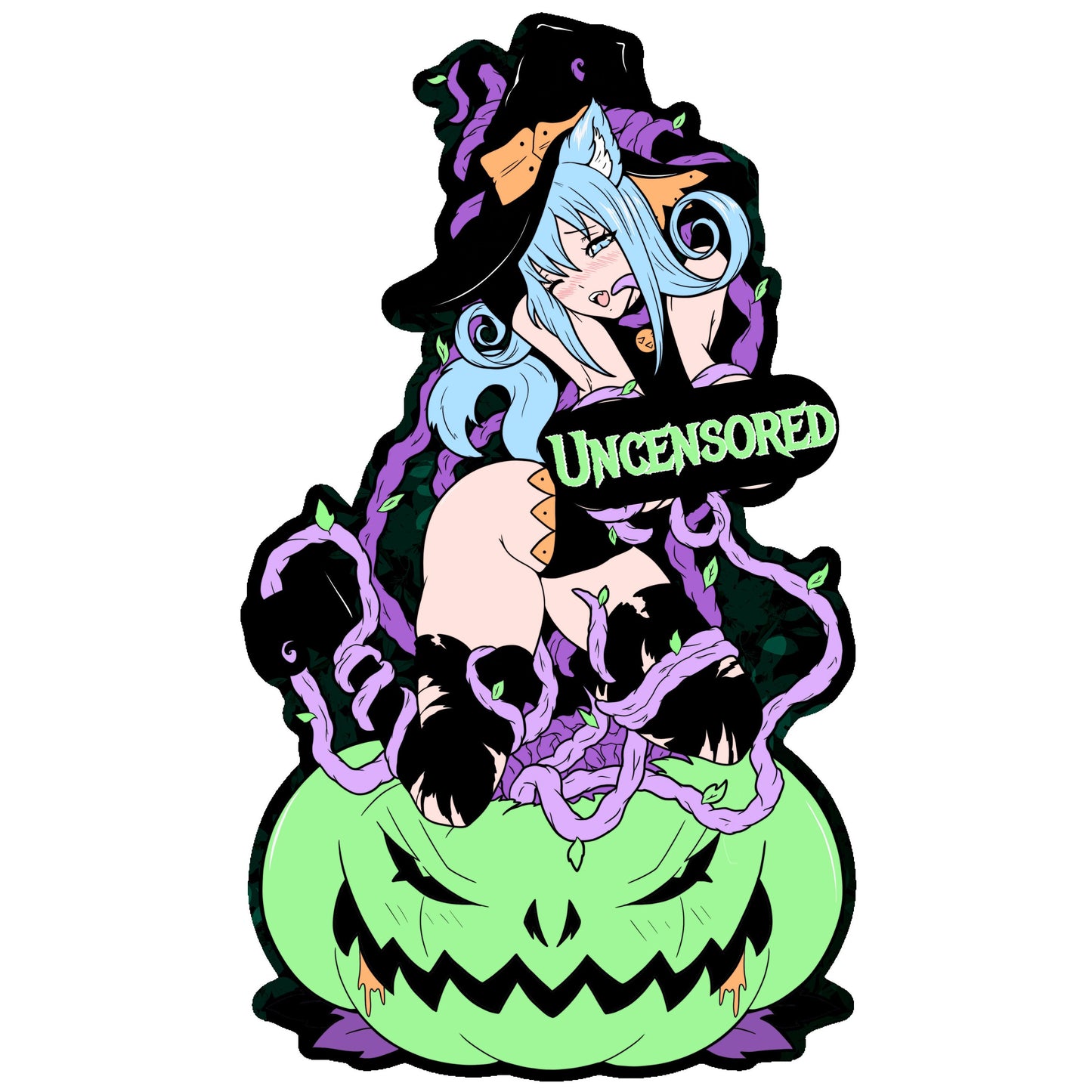 NSFW Pervy Pumpkin Sticker