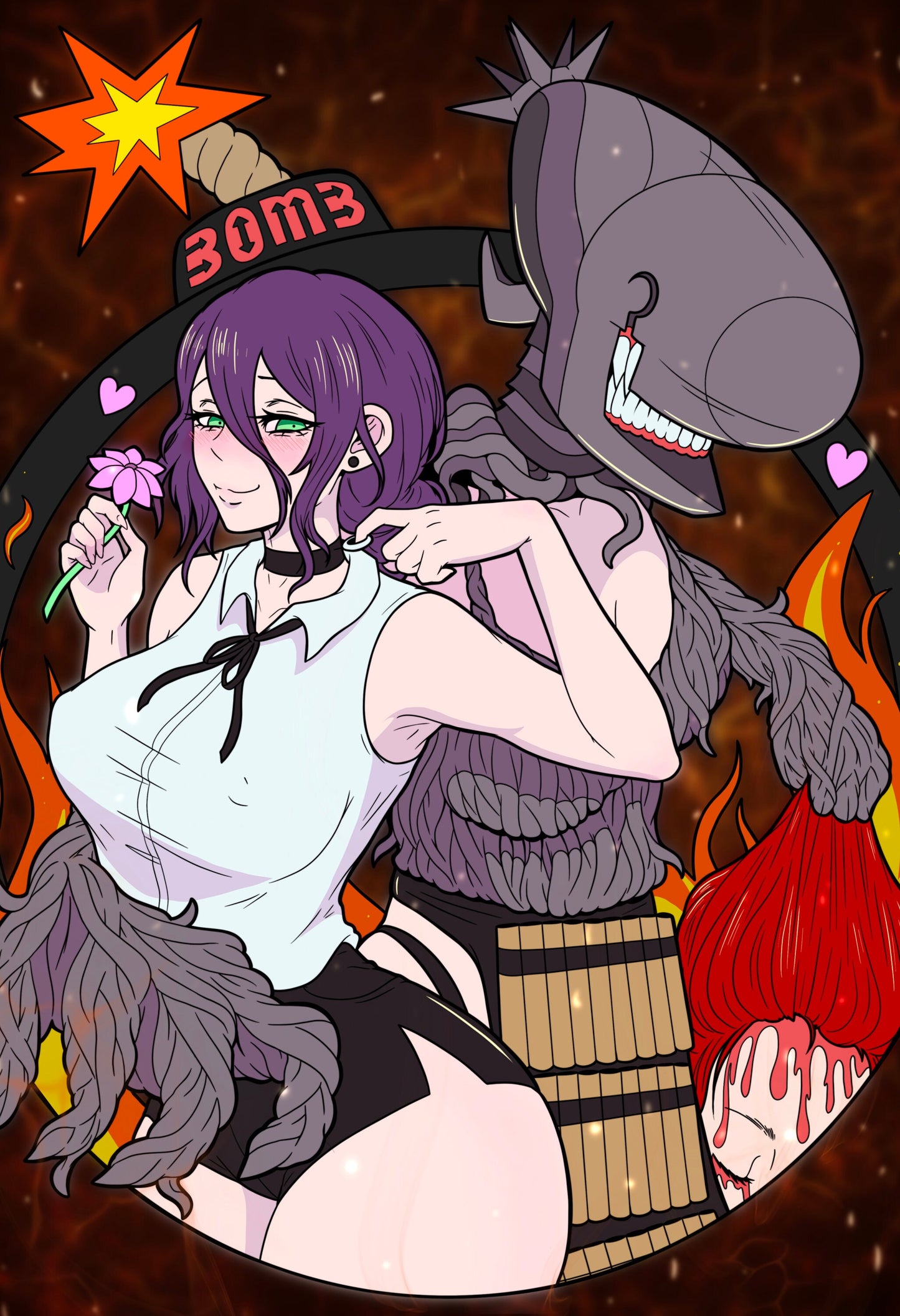 Blushing Bombshell Print