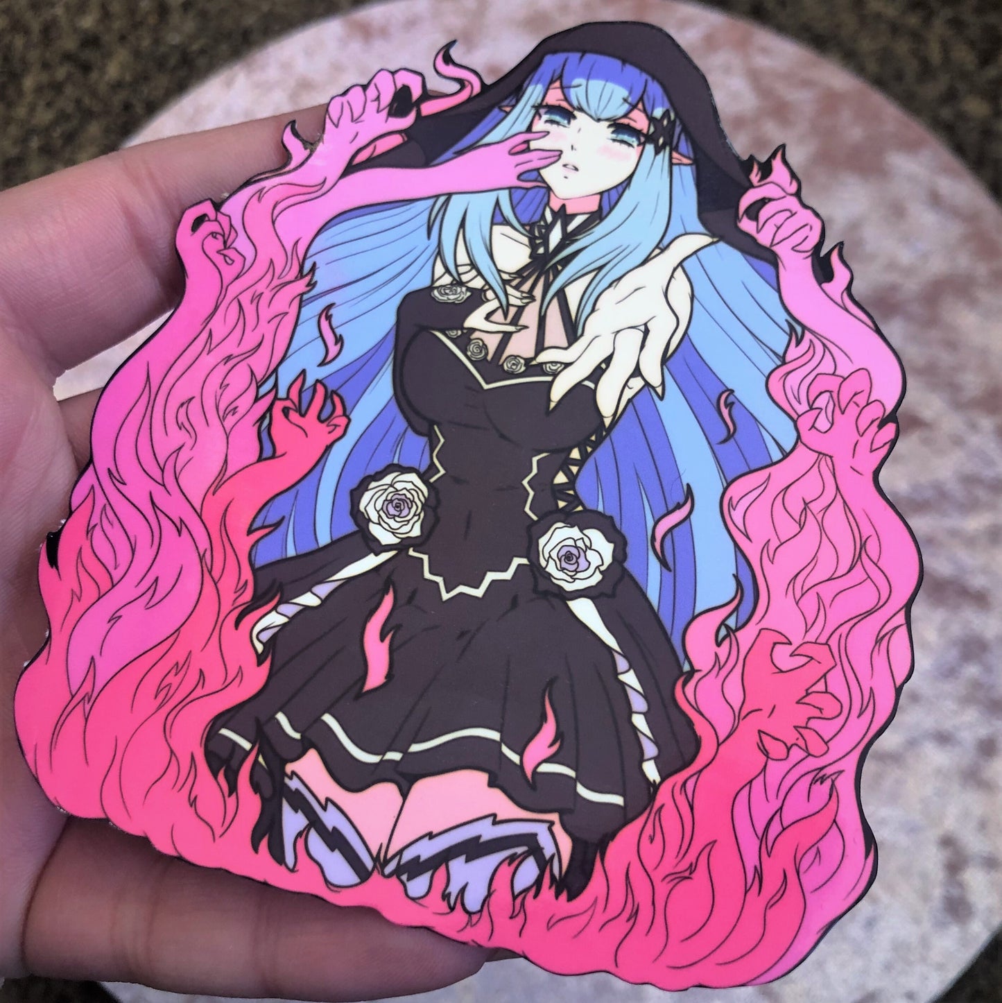 Seeping Saddness Sticker