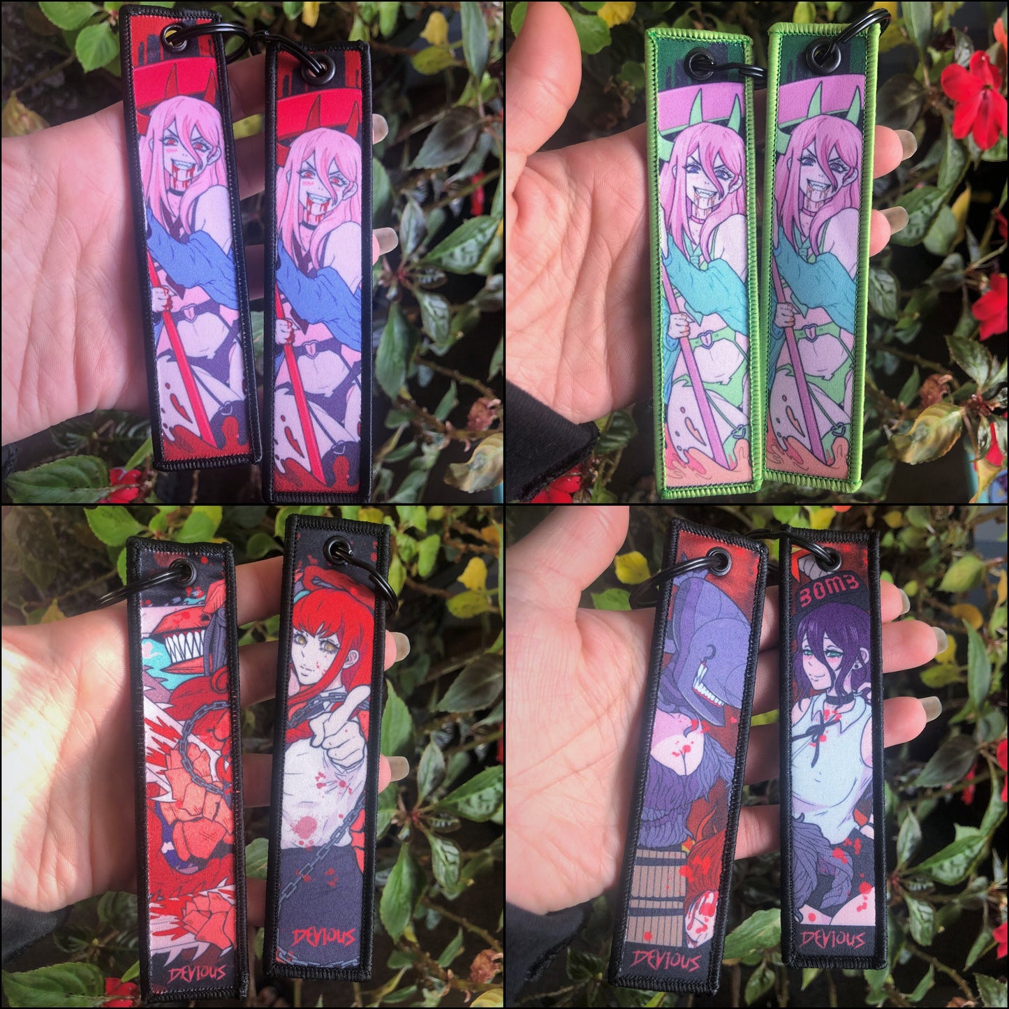 Devil Waifu Fabric Keychains