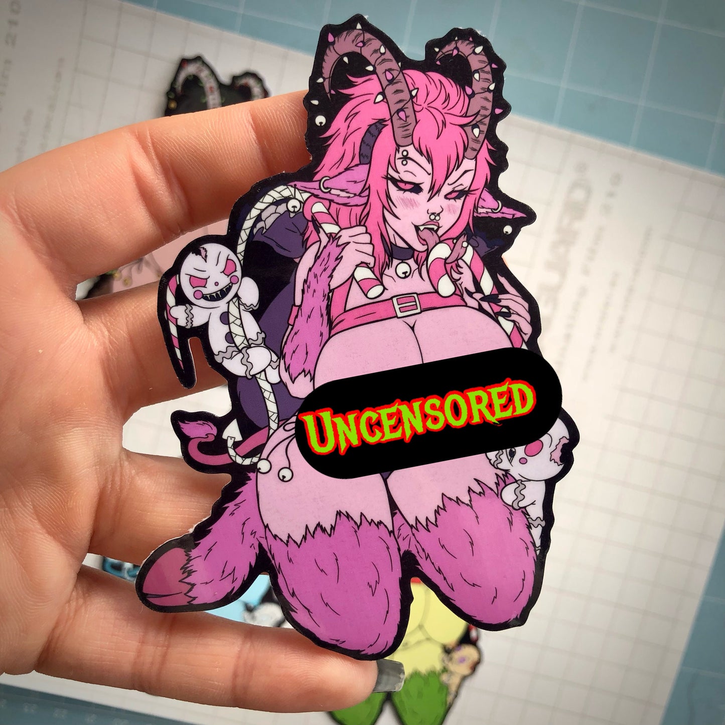 NSFW Kinky Krampus Sticker