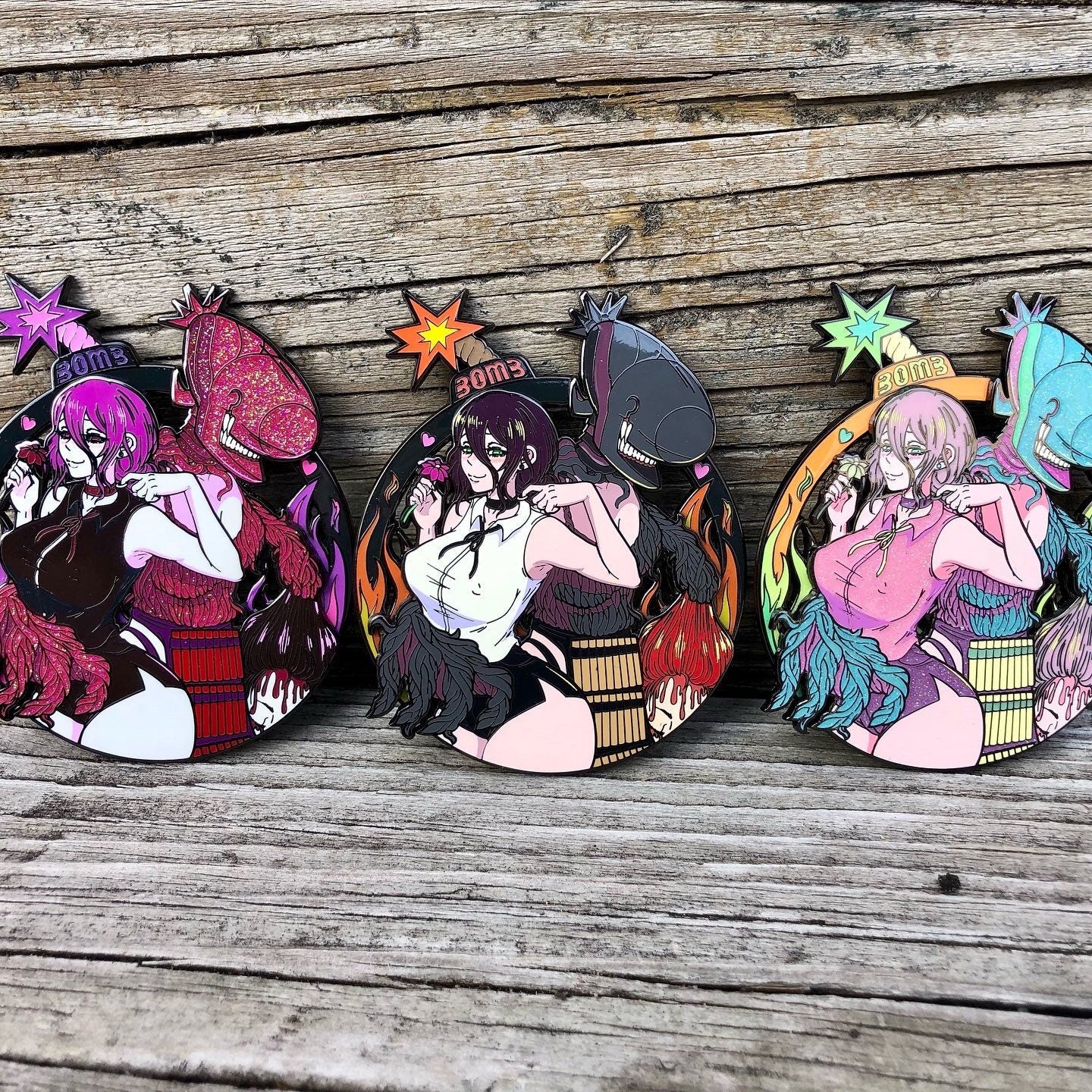 Blushing Bombshell Pin on Pin