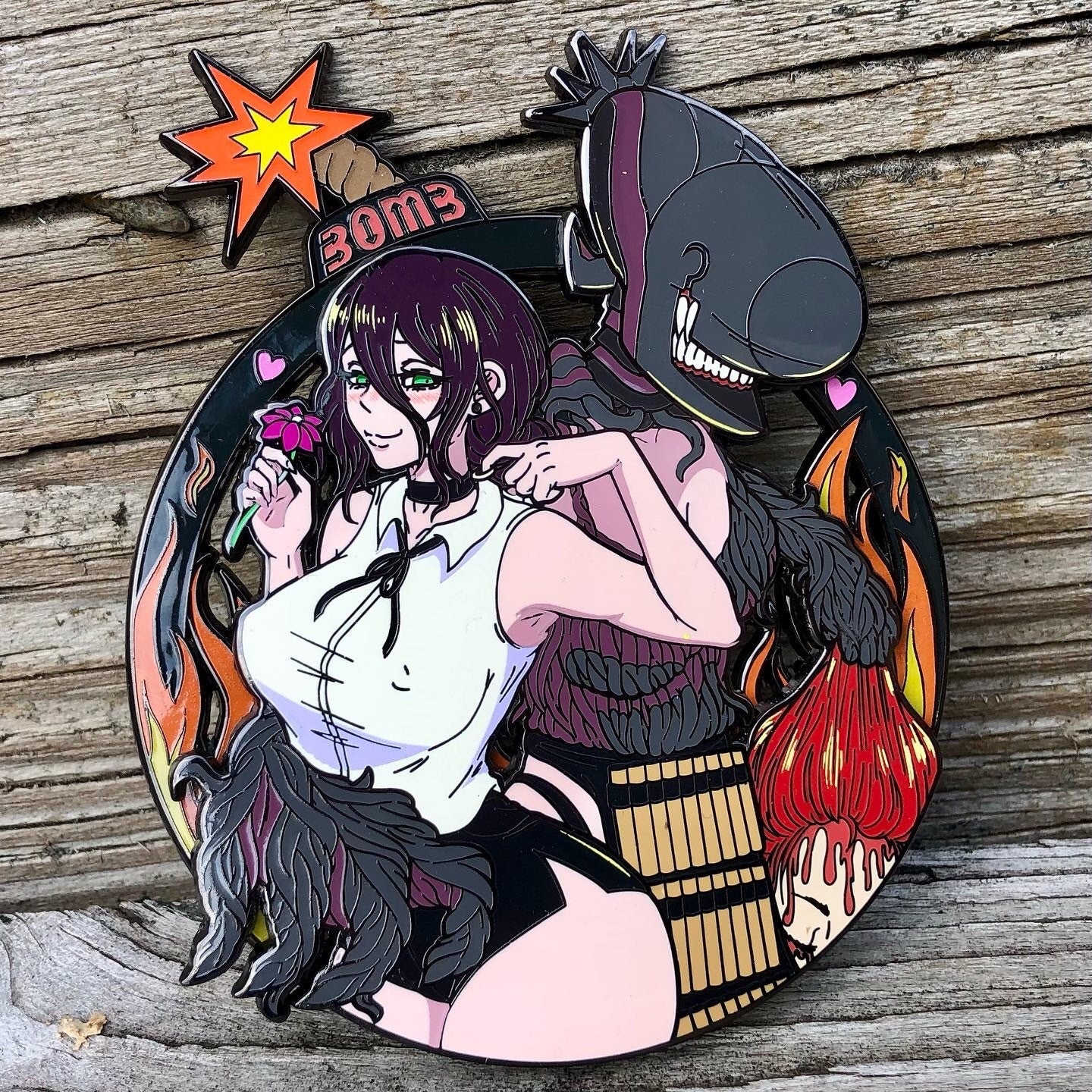 Blushing Bombshell Pin on Pin
