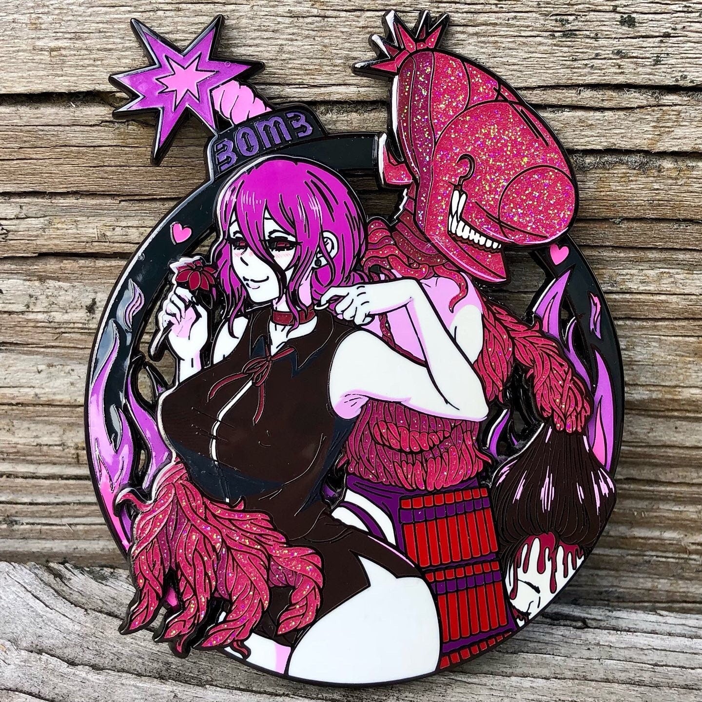 Blushing Bombshell Pin on Pin