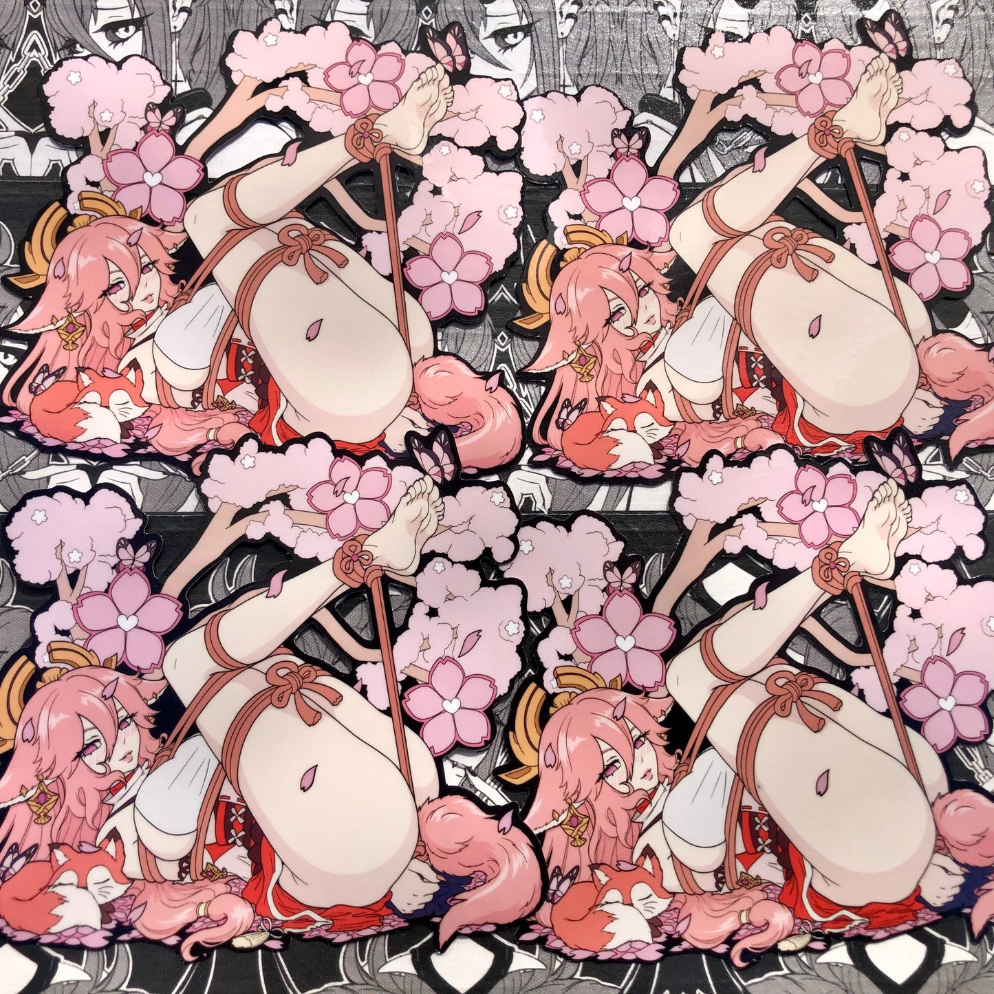 Knotty Kitsune Vinyl Sticker