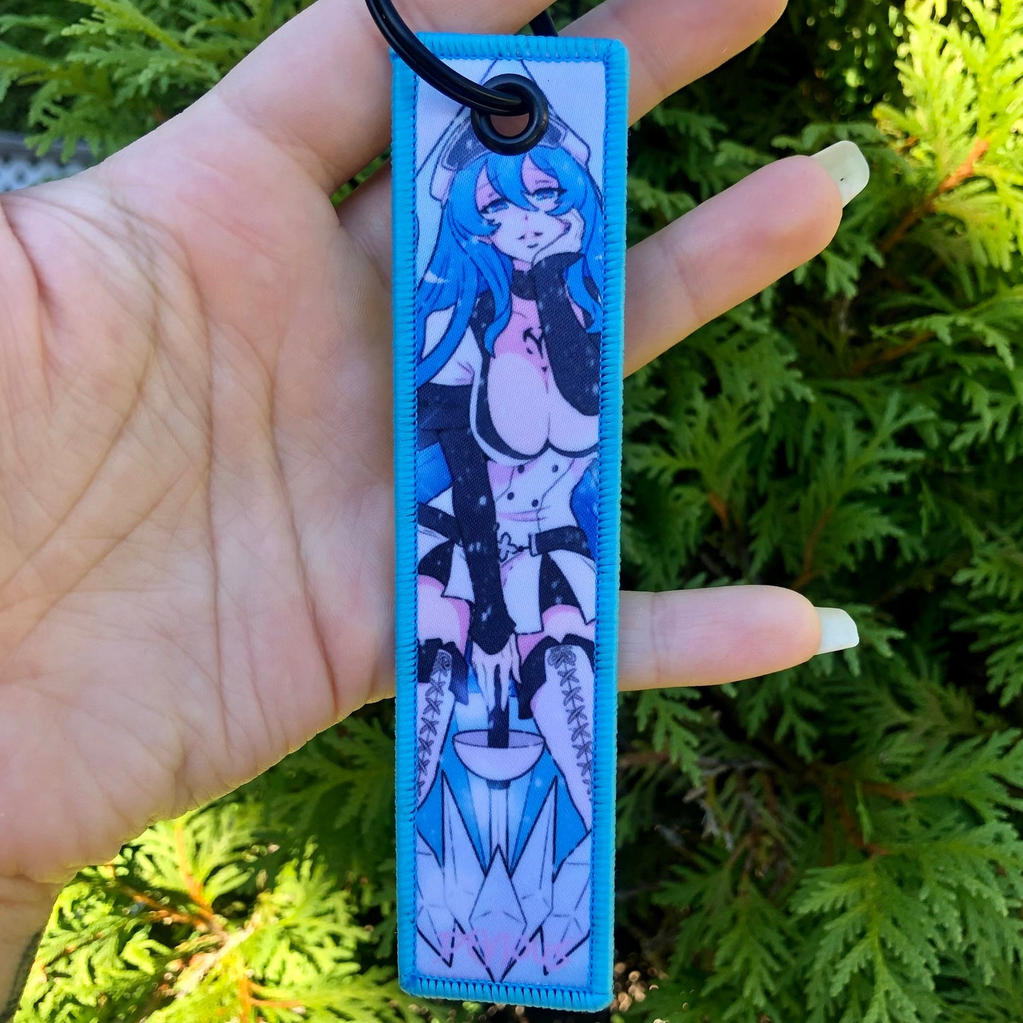 Ice Queen Fabric Keychain