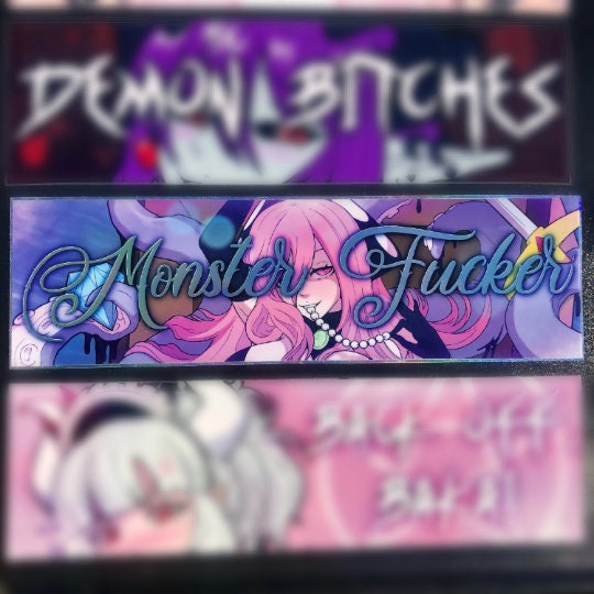 Monster Fcker Holographic Bumper Sticker