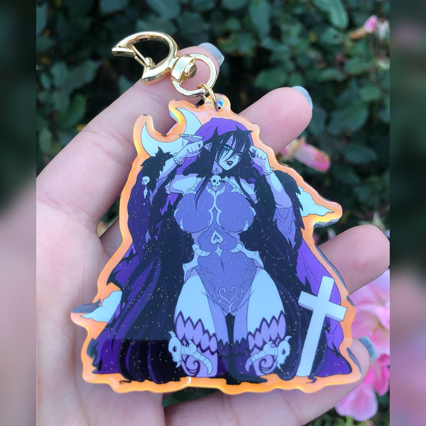Wistful Wailer Acrylic Glitter Charm