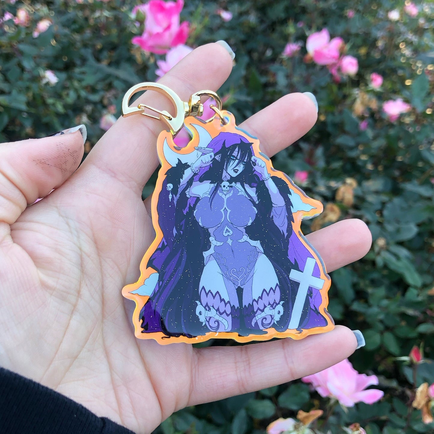 Wistful Wailer Acrylic Glitter Charm