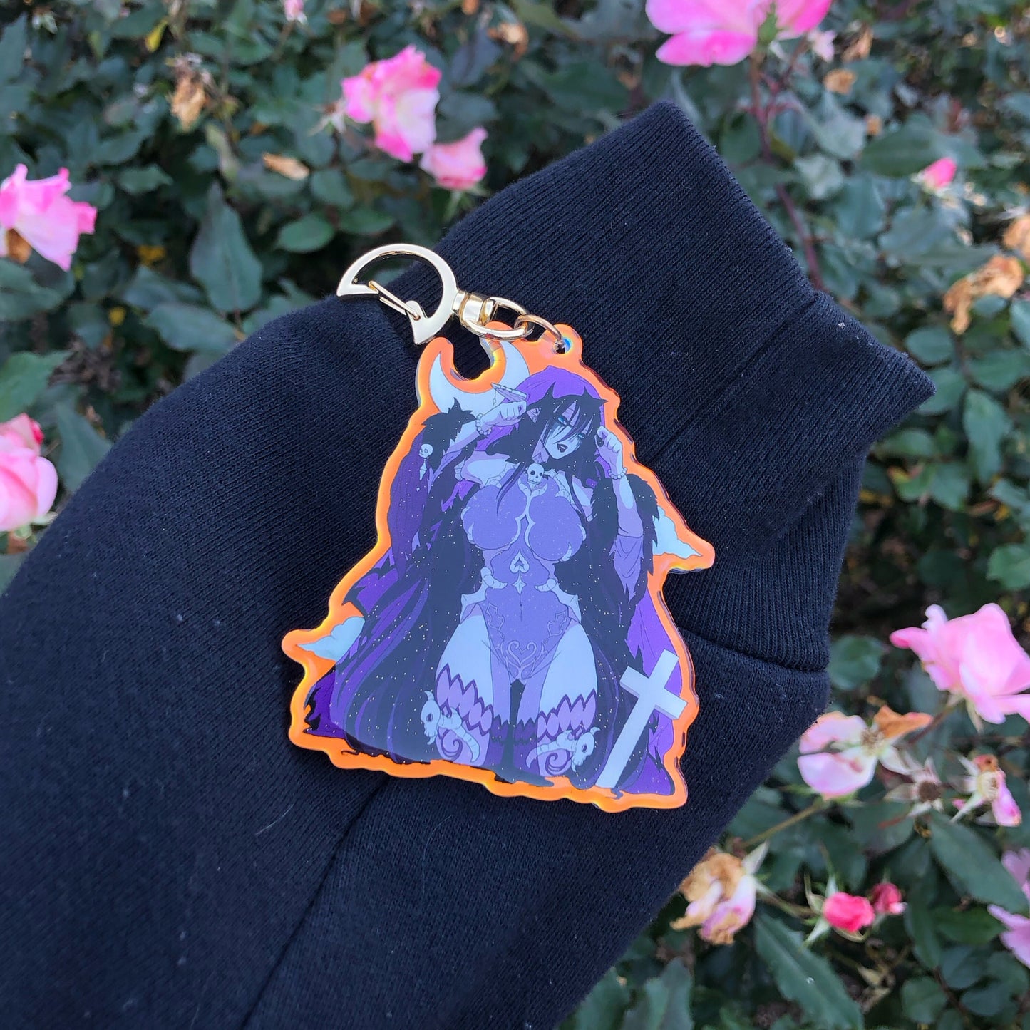 Wistful Wailer Acrylic Glitter Charm