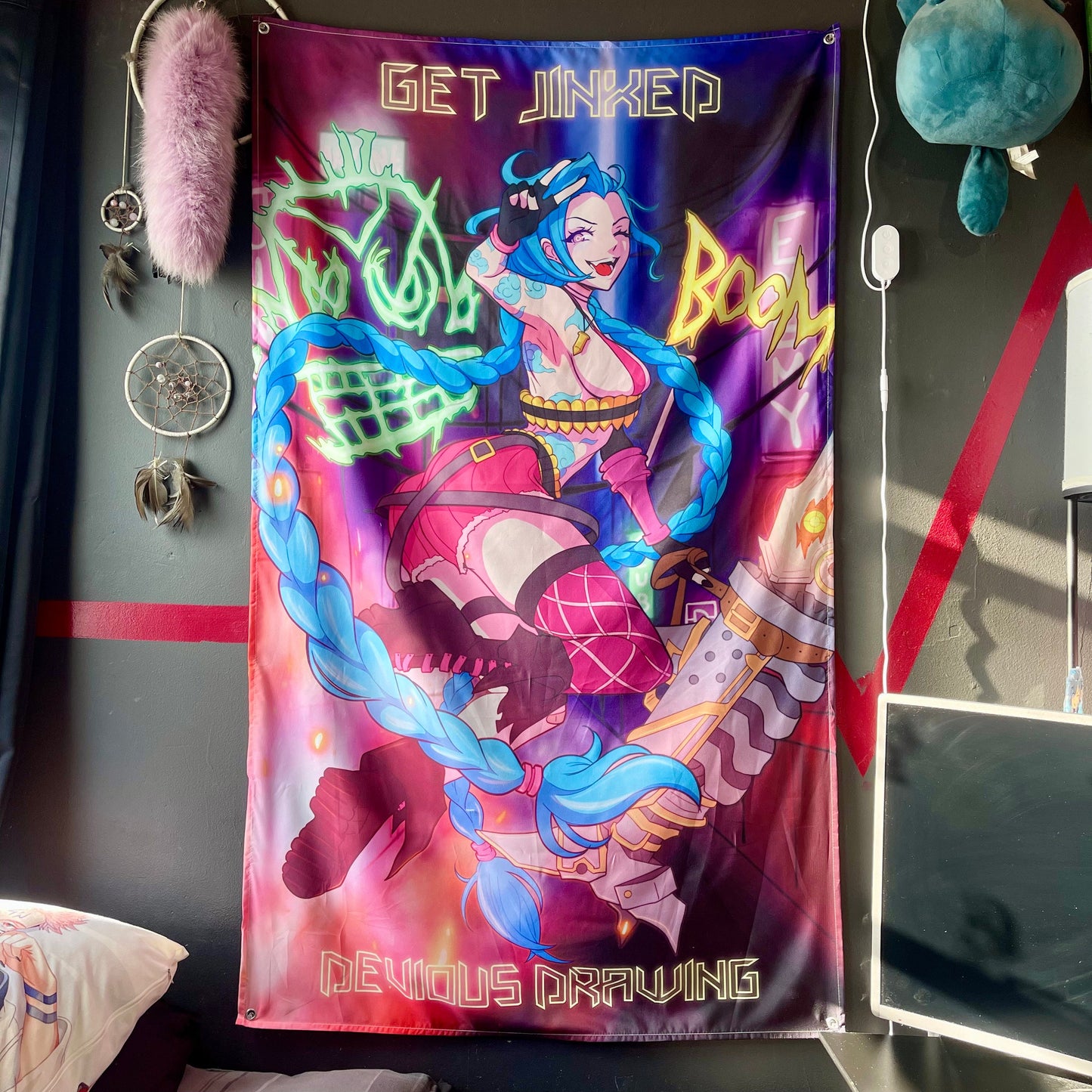 Boom Wall Flag Tapestry