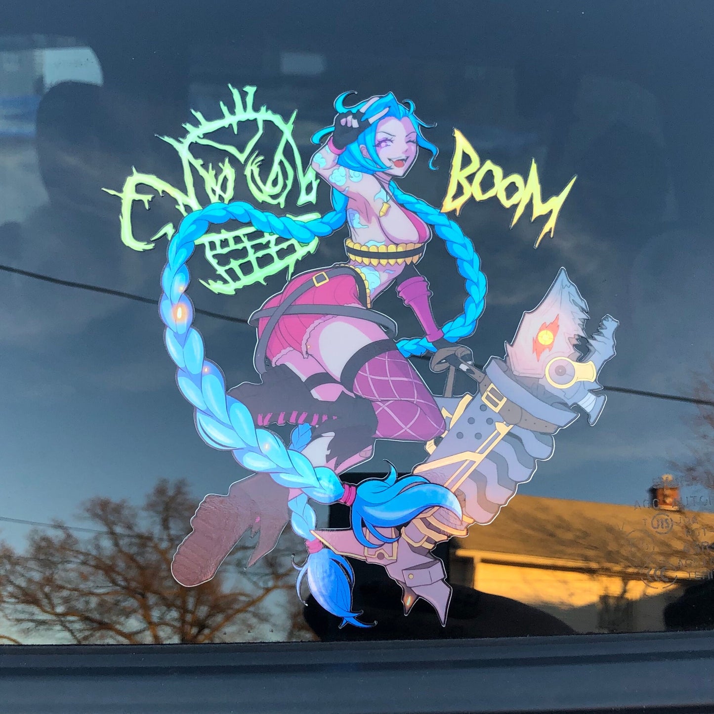 Boom! 6.5'' Car Sticker Holographic