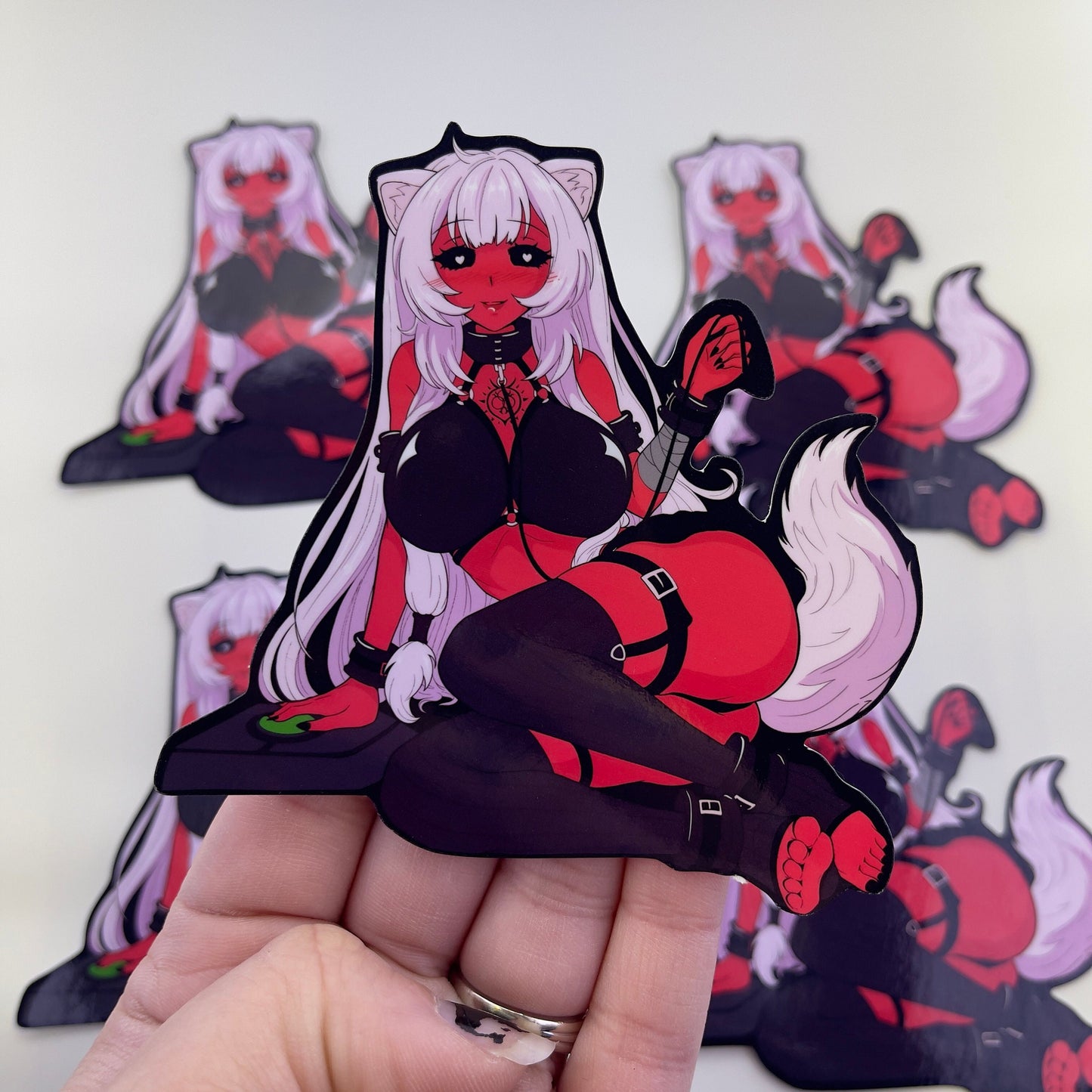 Teasing Tanuki Vinyl Sticker