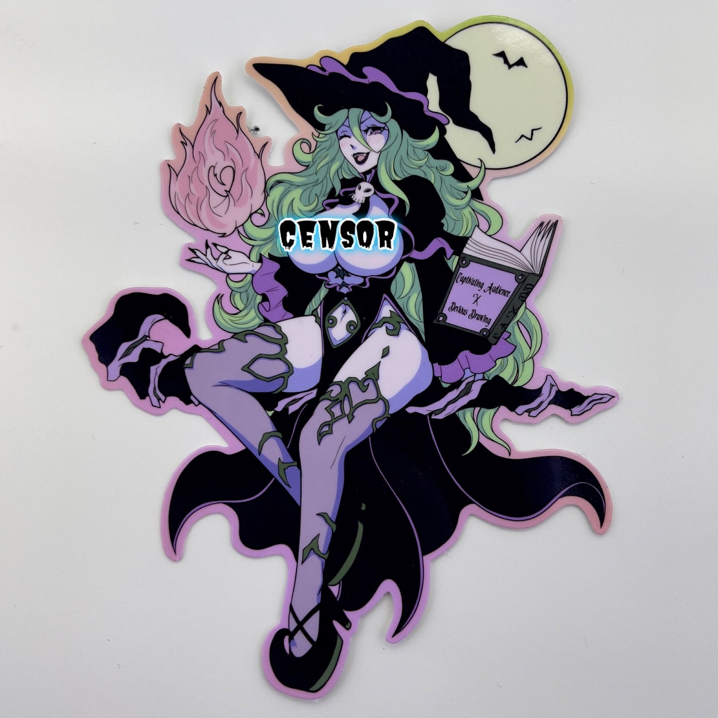 Dark Mage NSFW Vinyl Sticker