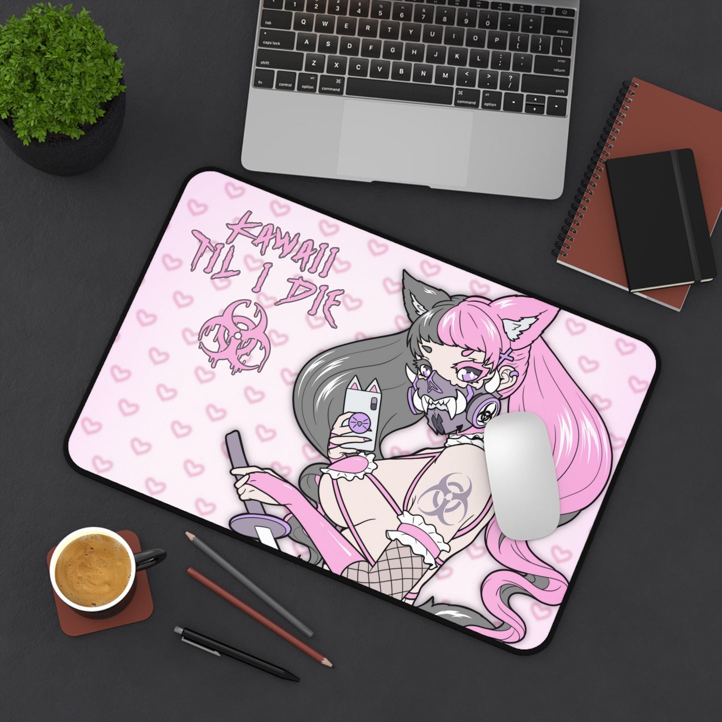 Kawai Til I Die XL Desk Mat