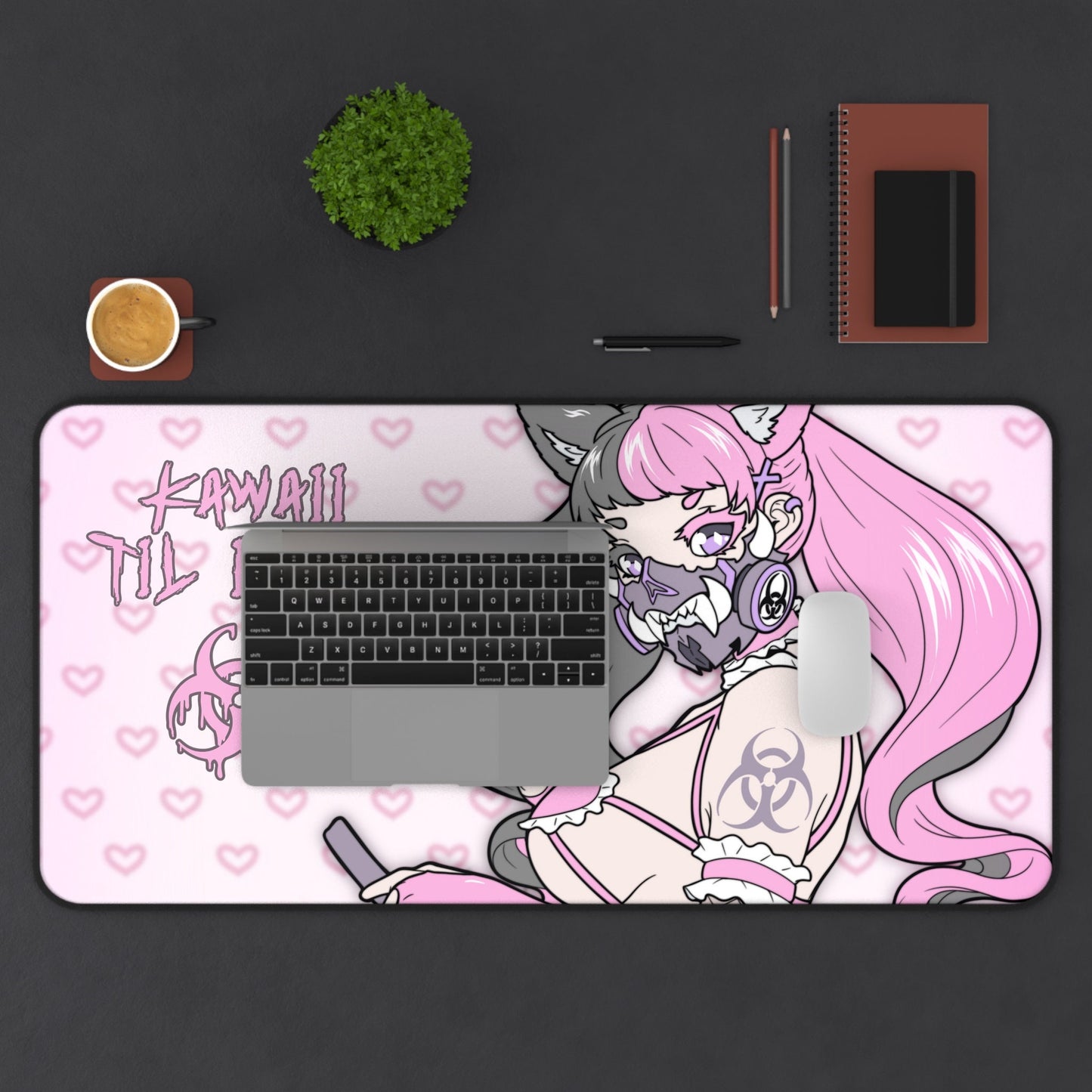 Kawai Til I Die XL Desk Mat