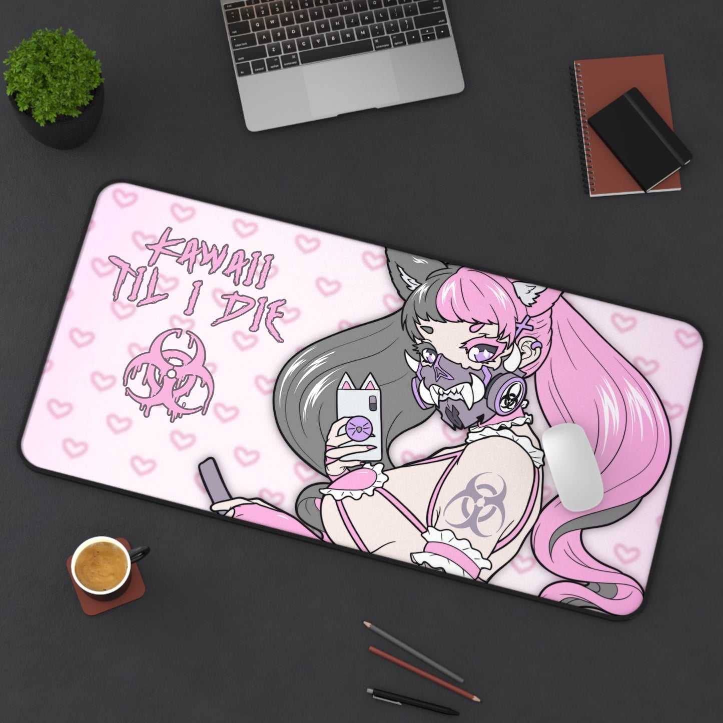 Kawai Til I Die XL Desk Mat