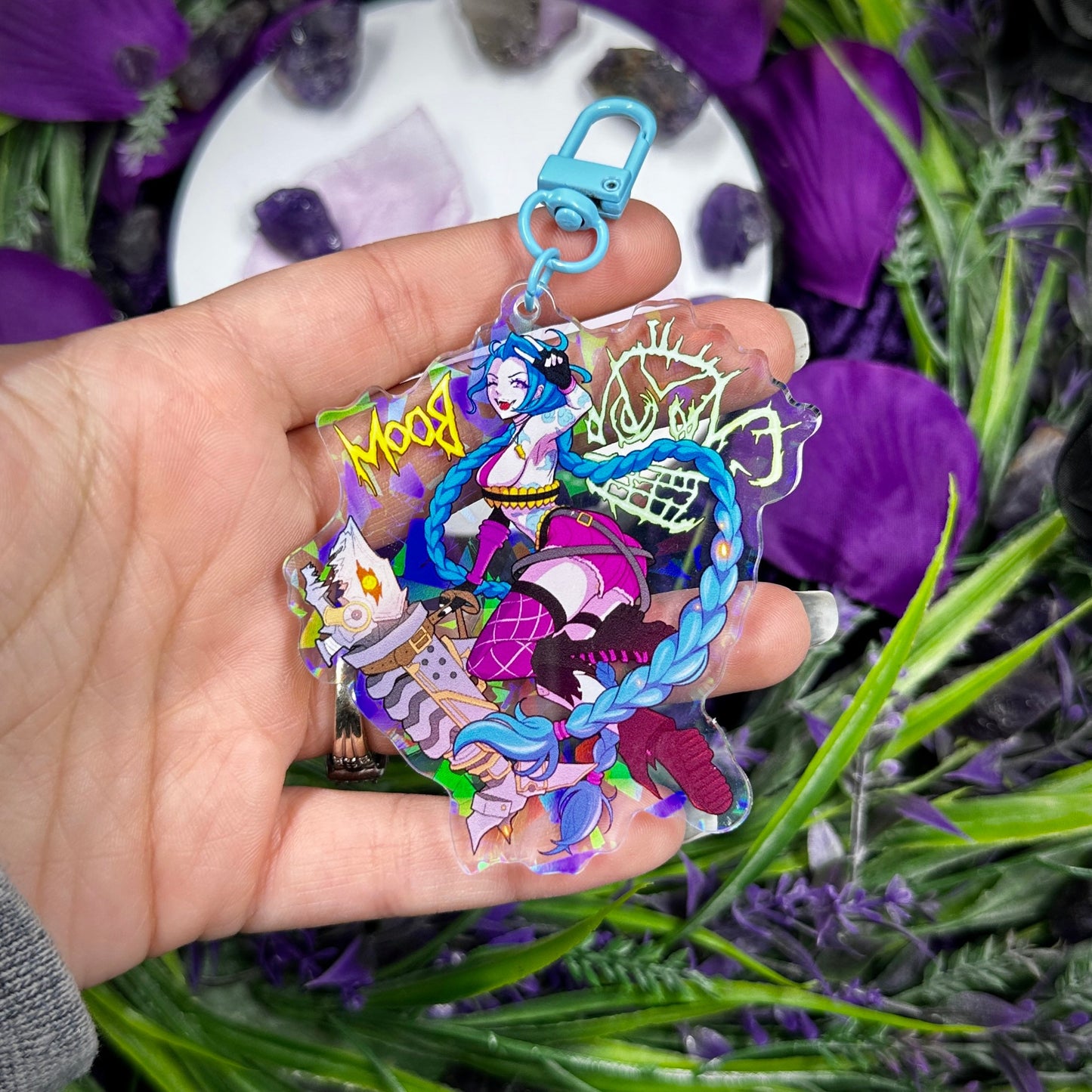 Boom! Holographic Charm
