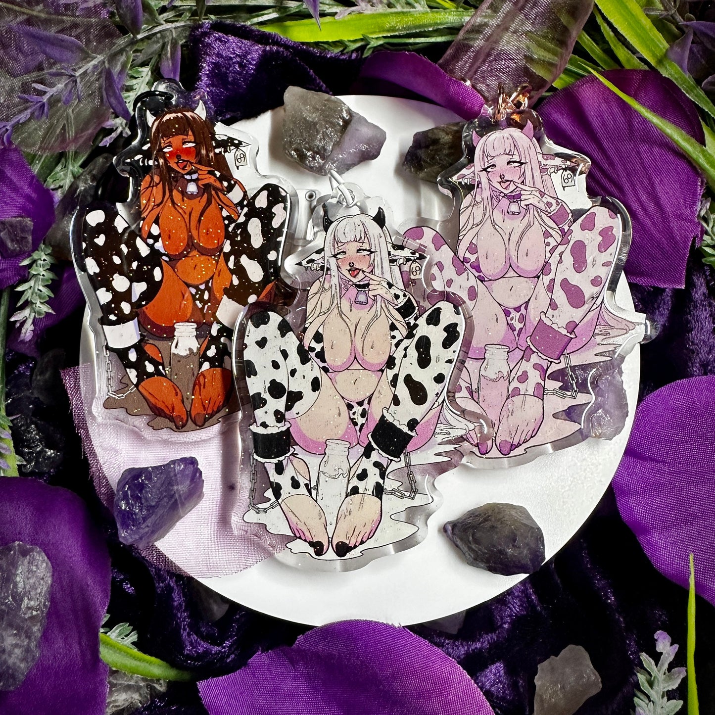 Milkers Glitter Charm