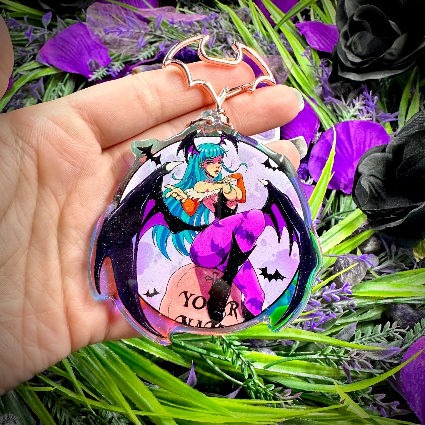Midnight Mori Glitter Rainbow Charm