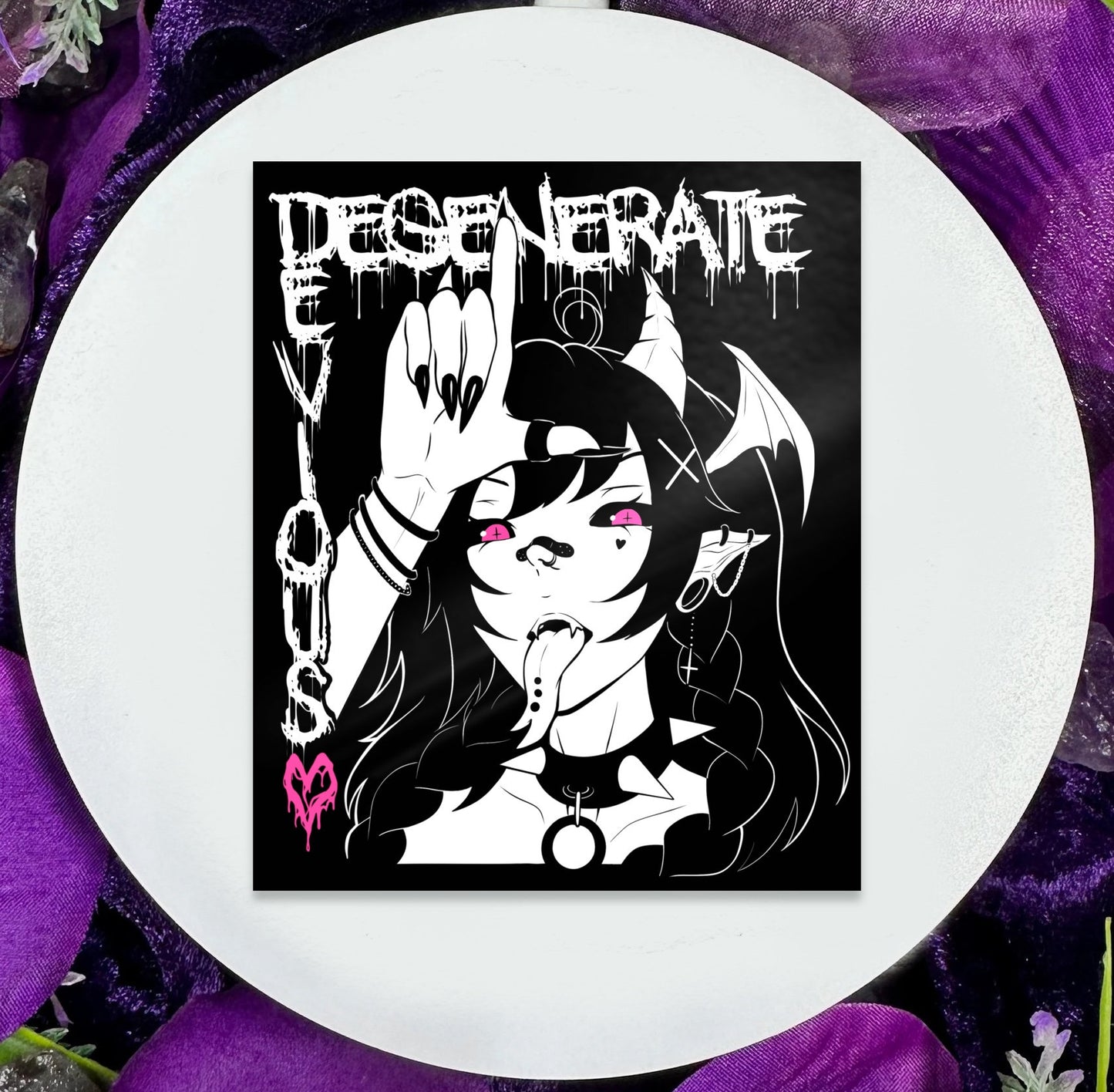Degenerate Vinyl Sticker