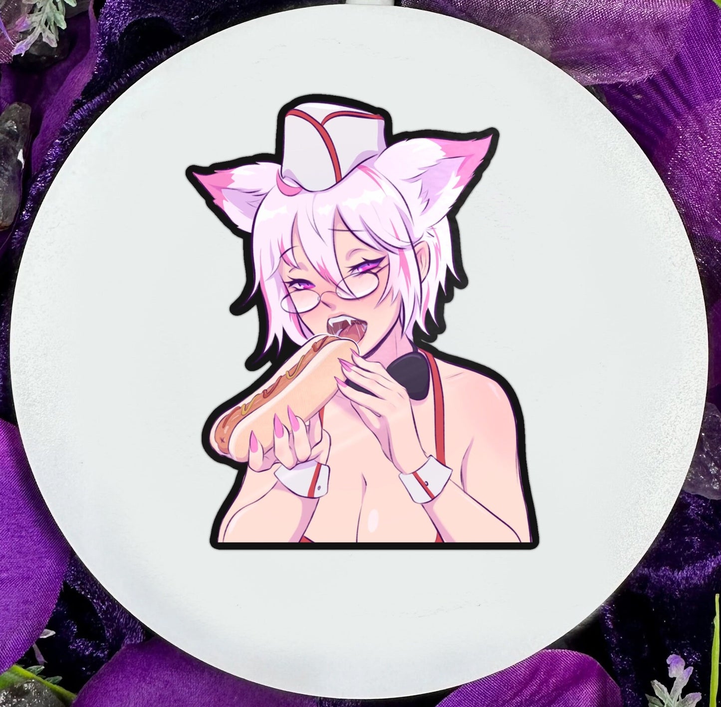 Hot Dog Lori Vinyl Sticker