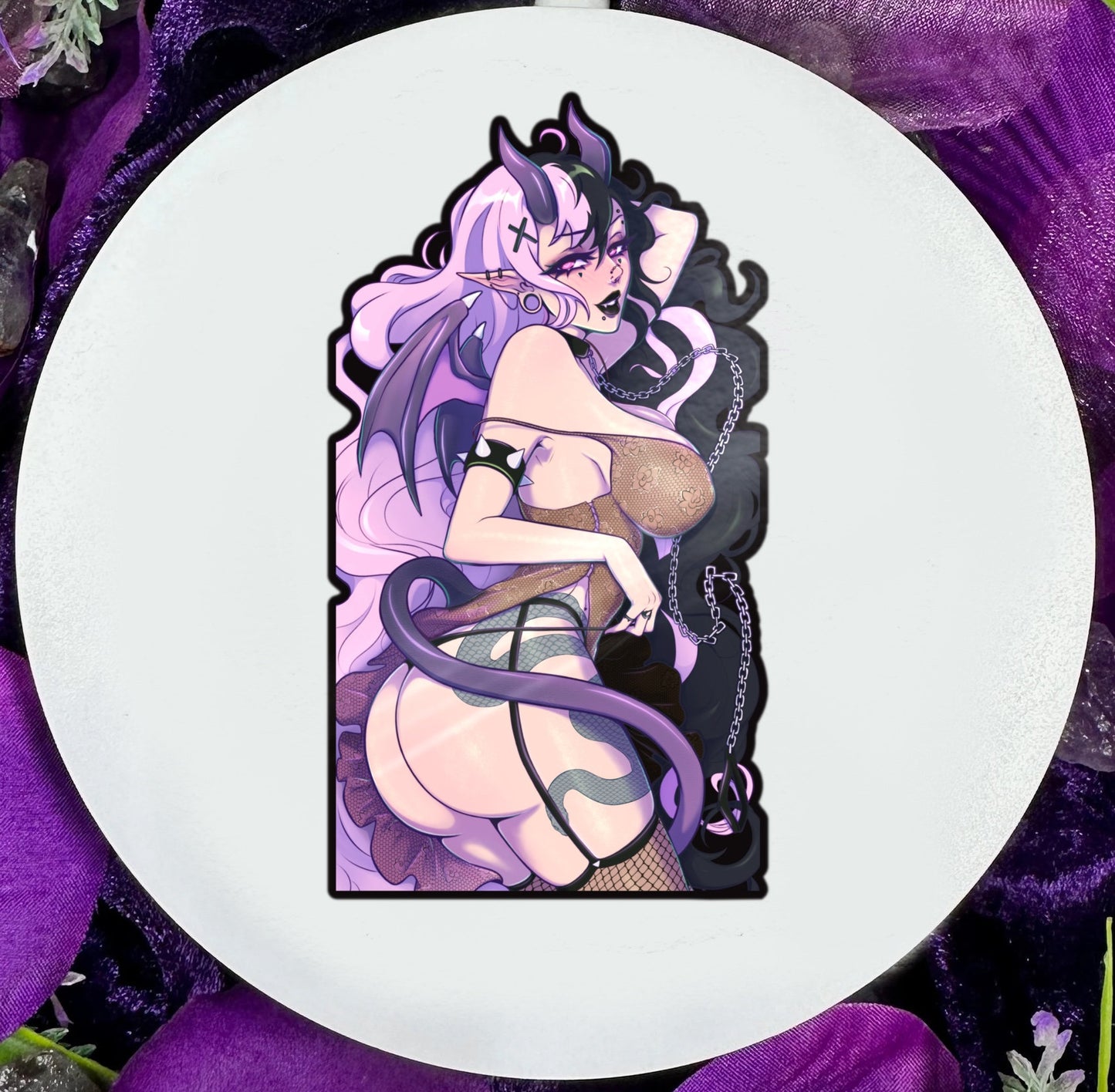 Lacey Lingerie DV Vinyl Sticker