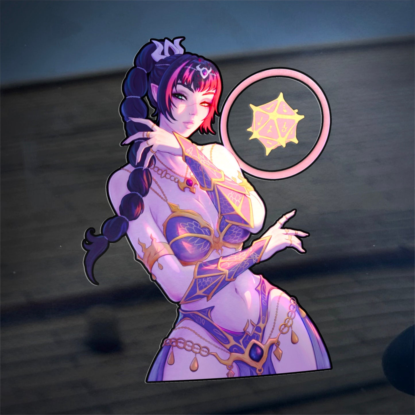 Captivating Cleric Car Sticker 6.5''